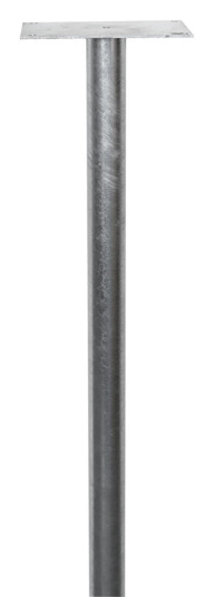 Die HUBER AG Briefkasten-Monostütze ø 65 mm, 1.14 m, aus feuerverzinktem Stahl bietet Stabilität, Witterungsbeständigkeit und einfache Montage.