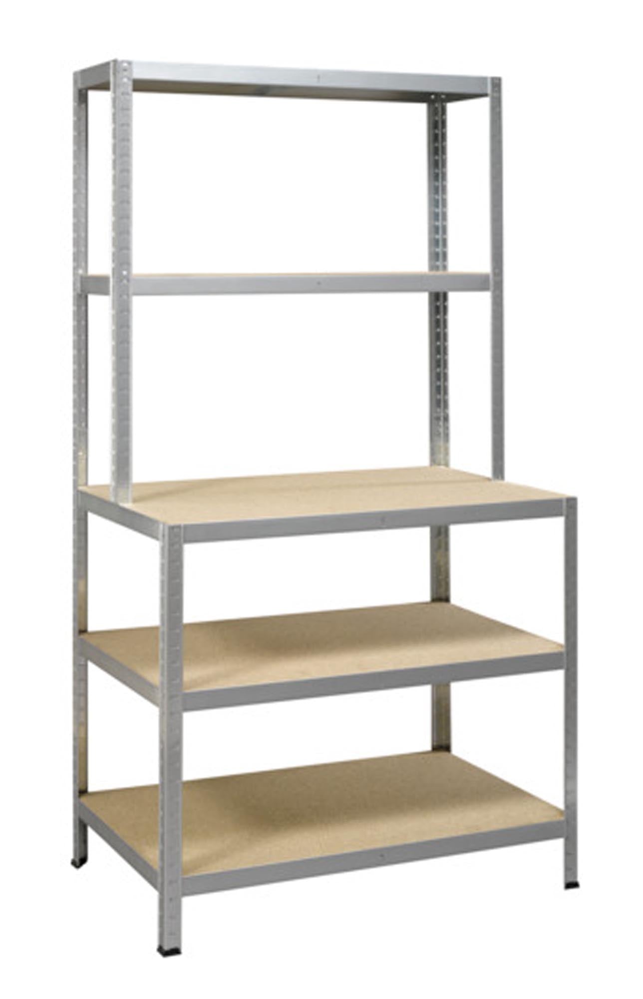 Entdecken Sie das IRONSIDE Steckregal IR200W: robust, einfach montierbar, mit 200 kg Tragfähigkeit und galvanisierter Oberfläche für Langlebigkeit.