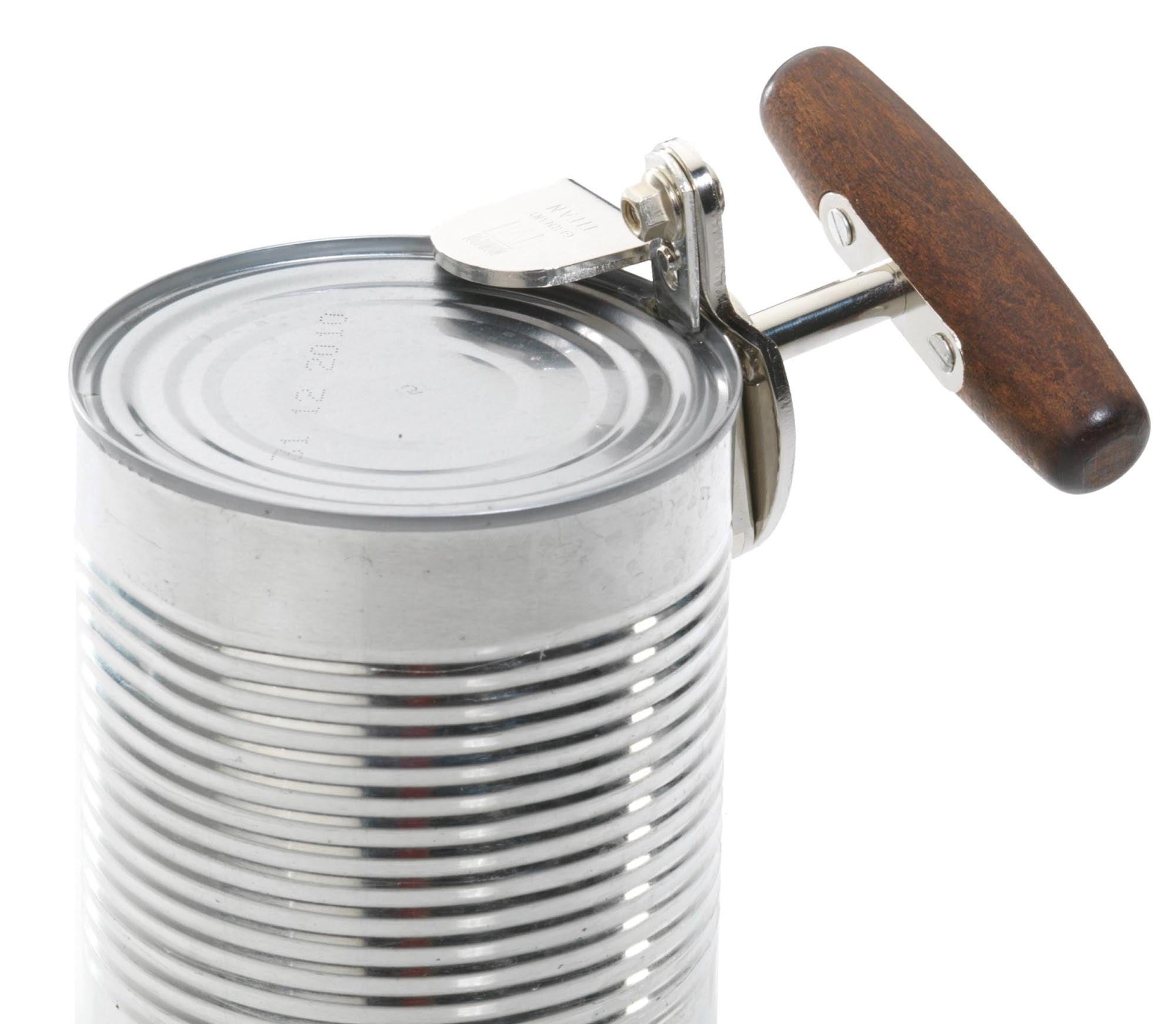 Hochwertiger Profidosenöffner Titan von Westmark, kompakt und robust, ideal für müheloses und sicheres Öffnen von Dosen, Masse: 9x9x9 cm.