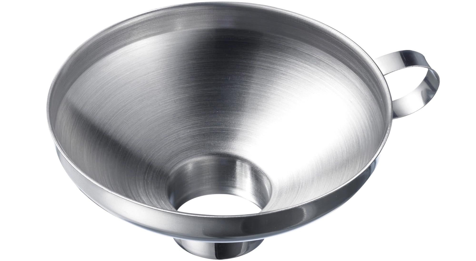 Der Einmachtrichter Classic von Westmark aus Edelstahl (D13/D3.5cm) erleichtert das Einfüllen von Marmelade, Saucen und mehr. Hitzebeständig, langlebig und hygienisch – ideal für Ihre Küche!