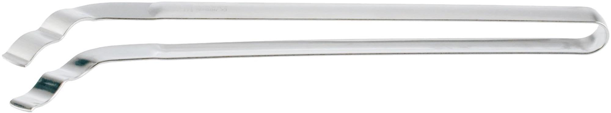 Entdecken Sie die hochwertige Wurstzange von Westmark (34x5x6 cm) aus Edelstahl. Ideal zum Greifen und Servieren von Würsten, langlebig und pflegeleicht.