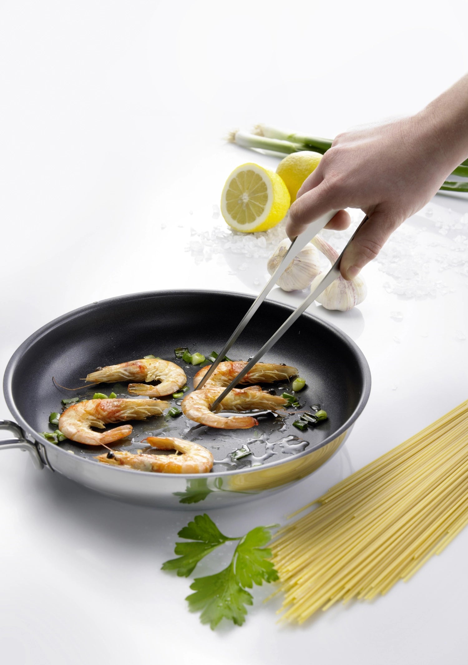 Fried and serving tweezers, 29x6.5x2.5cm