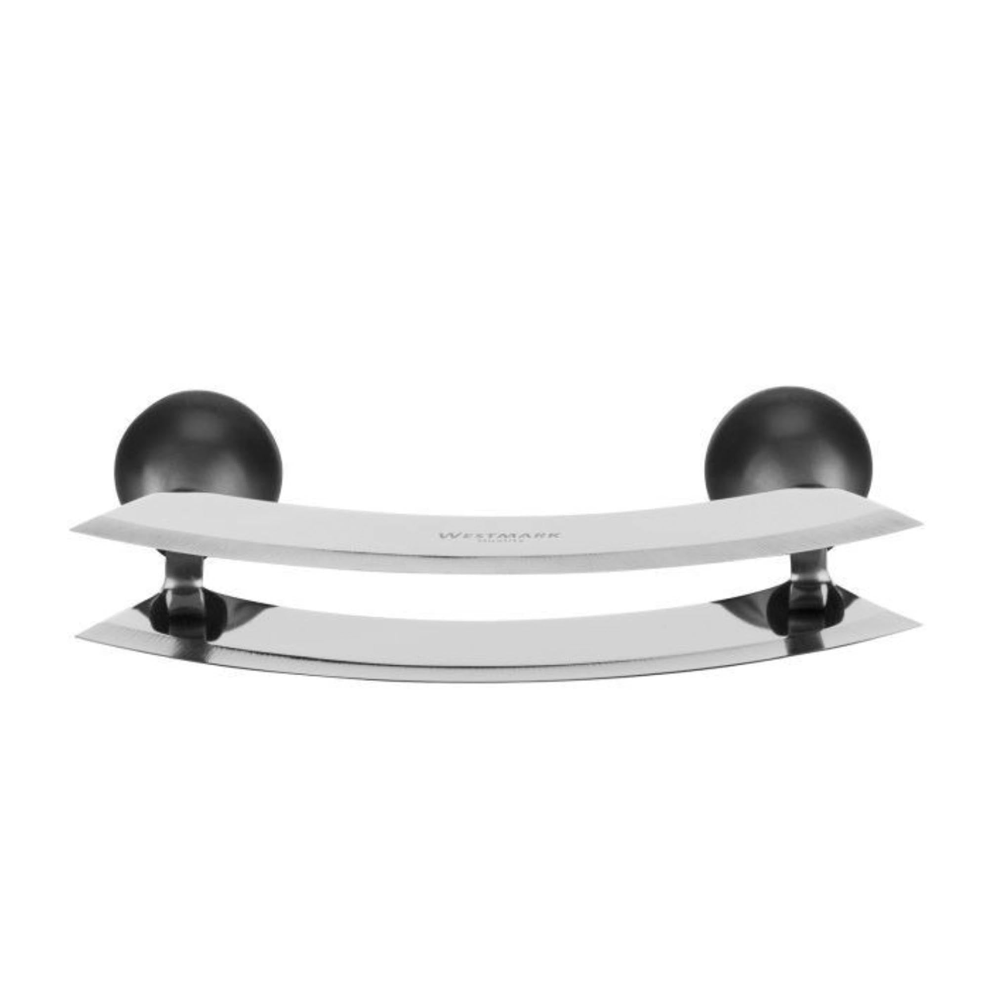 Effizientes Wiegemesser-Set von Westmark mit zwei Klingen, perfekt zum Hacken von Kräutern und Gewürzen in der Küche.