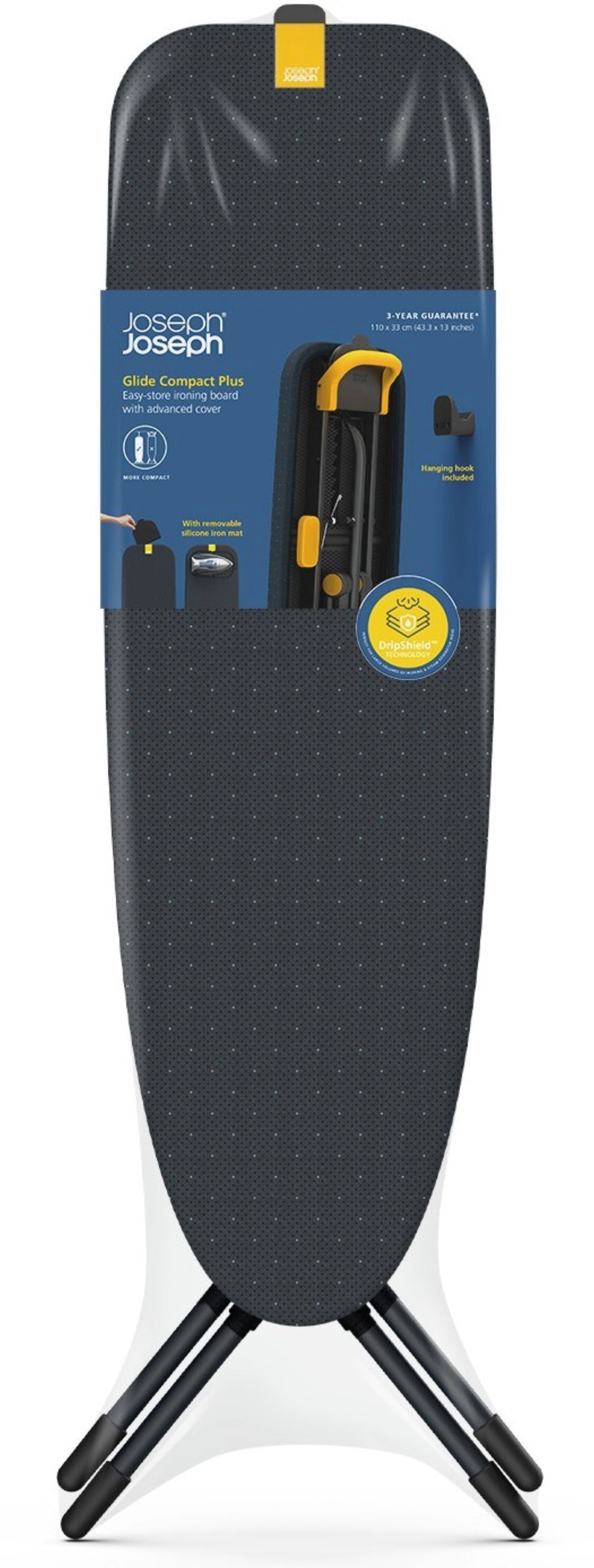 Glide Compact Plus Bügelbrett Schwarz/Blau