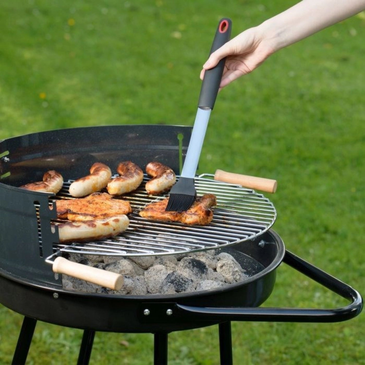 Marinierpinsel von Westmark, 38.2x4.2x2.2cm, ideal für Grillliebhaber, zum gleichmäßigen Auftragen von Marinaden und Saucen.