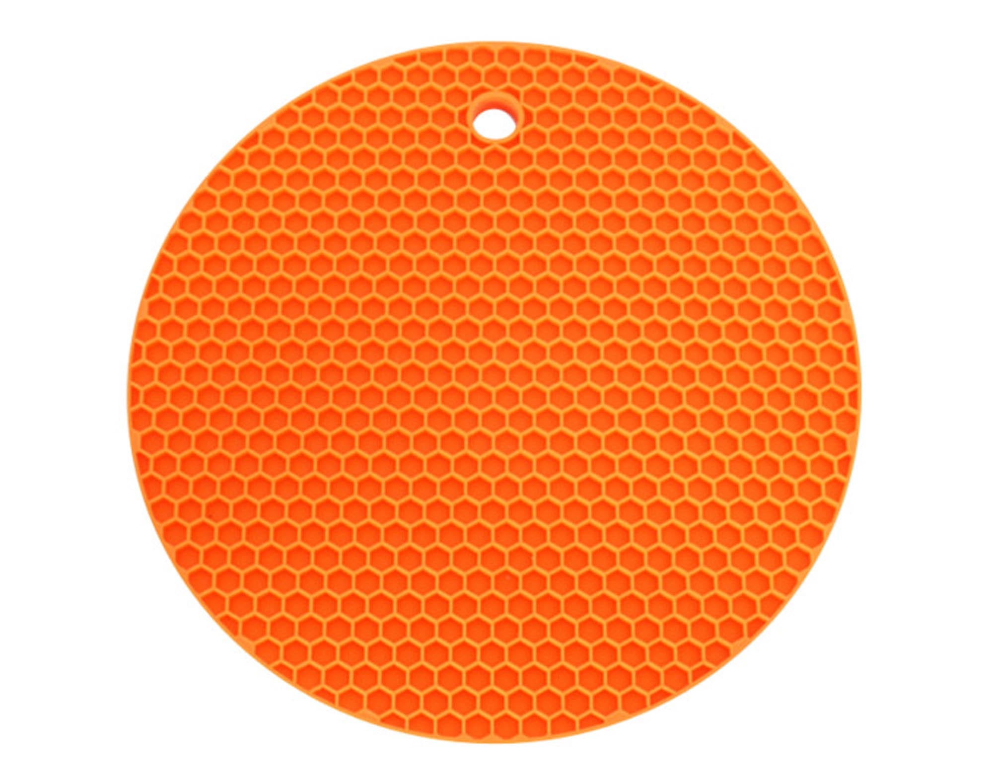 Entdecken Sie den runden LOTUSGRILL Topflappen in mandarinorange. Hitzebeständig bis 250 °C, ideal zum Kochen und Backen. Stilvoll und praktisch!
