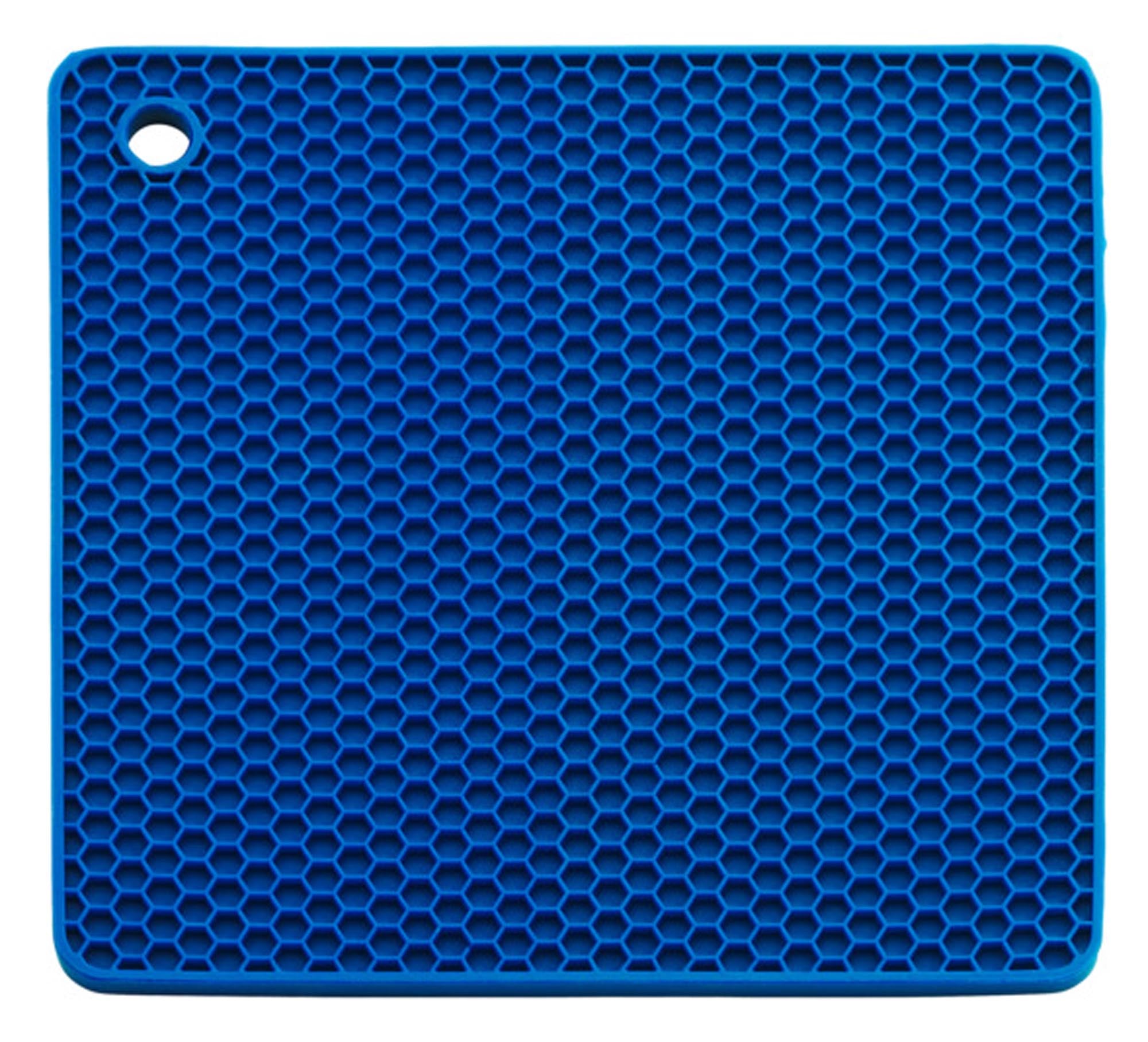 Entdecken Sie den eckigen Topflappen 19 x 19 cm von LOTUS GRILL in tiefblau. Hitzebeständig bis 300°C, ideal für Küche und Grill. Hochwertig und pflegeleicht!