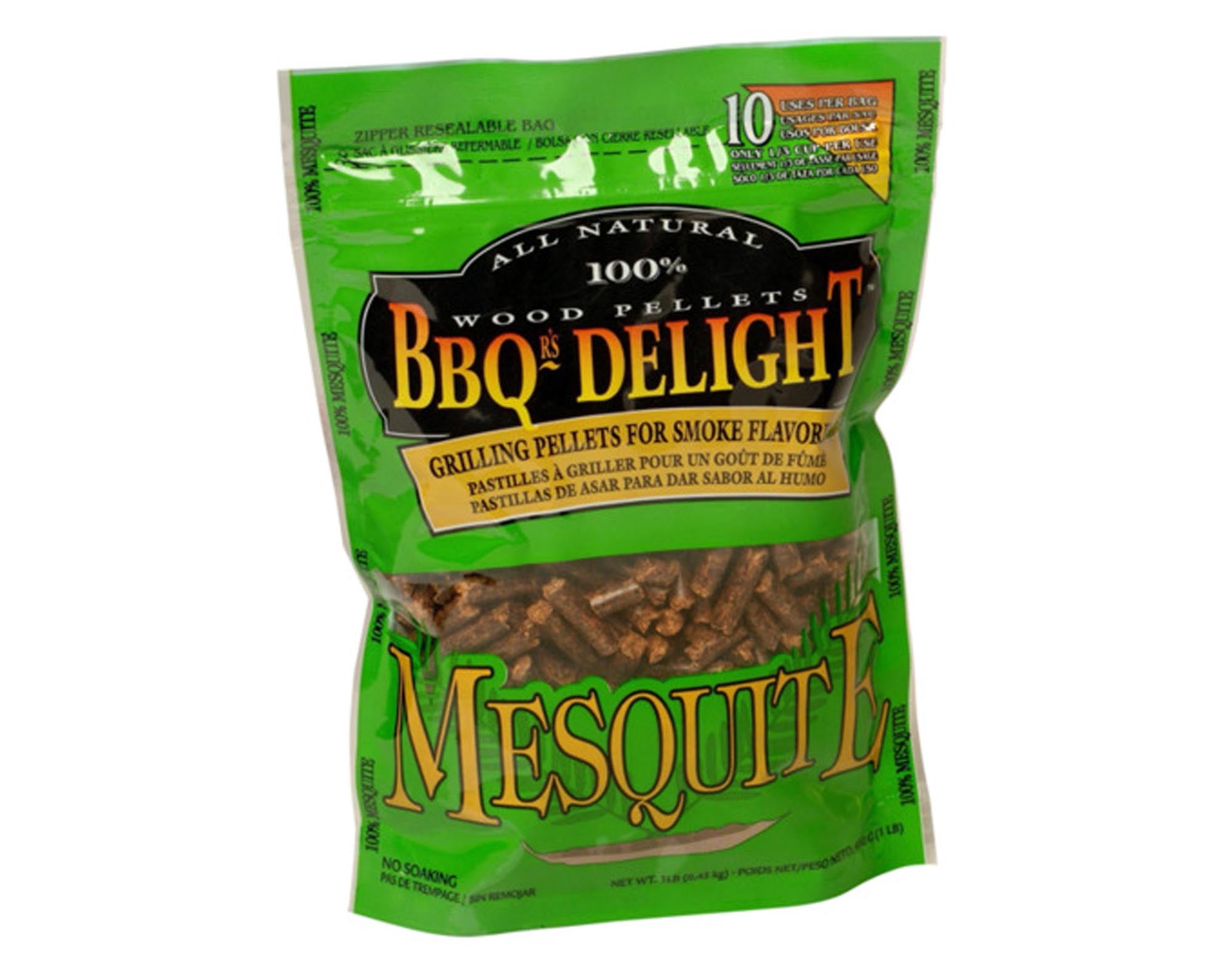 Entdecken Sie die BBQR'S DELIGHT Pellets Mesquite 450 g für intensives Raucharoma beim Grillen. Ideal für Rind, Schwein, Geflügel und Fisch. Hochwertige Mesquite-Pellets sorgen für gleichmäßige Verbrennung und konstante Rauchentwicklung. Perfekt für Grillabende und Camping! Verleihen Sie Ihren Gerichten eine besondere Note.