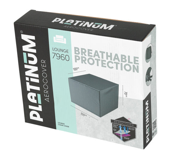 Hochwertige Schutzhülle für Loungesessel, 100x100x70 cm, wasserabweisend, atmungsaktiv, schützt vor Witterungseinflüssen.