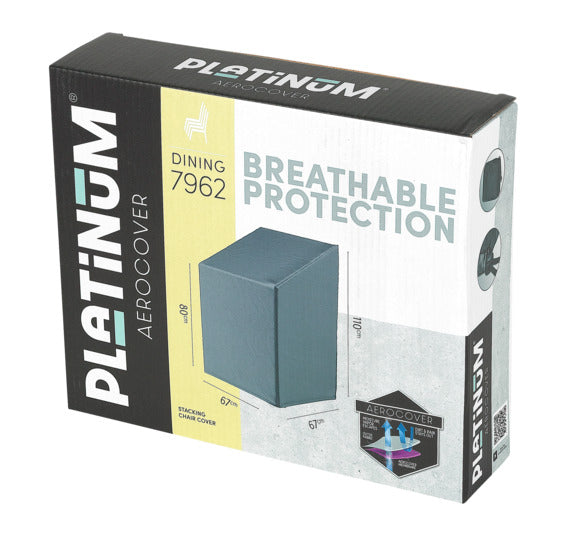 PLATINUM AEROCOVER Schutzhülle Stapelstühle 67x67x80/110 cm in präsentiert im Onlineshop von KAQTU Design AG. Gartenmöbelabdeckung ist von PLATINUM AEROCOVER