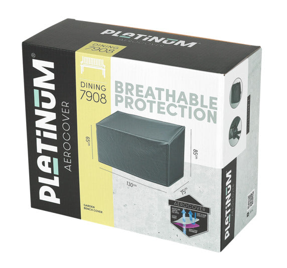 PLATINUM AEROCOVER Schutzhülle Bank 160x75x65/85 cm in präsentiert im Onlineshop von KAQTU Design AG. Gartenmöbelabdeckung ist von PLATINUM AEROCOVER