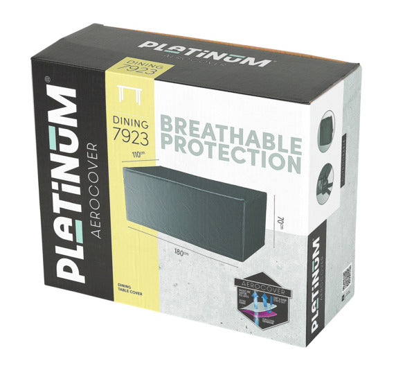 PLATINUM AEROCOVER Schutzhülle Tisch 180x110x70 cm in präsentiert im Onlineshop von KAQTU Design AG. Gartenmöbelabdeckung ist von PLATINUM AEROCOVER