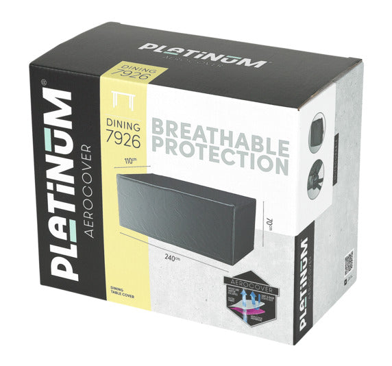 PLATINUM AEROCOVER Schutzhülle Tisch 180x110x70 cm in präsentiert im Onlineshop von KAQTU Design AG. Gartenmöbelabdeckung ist von PLATINUM AEROCOVER