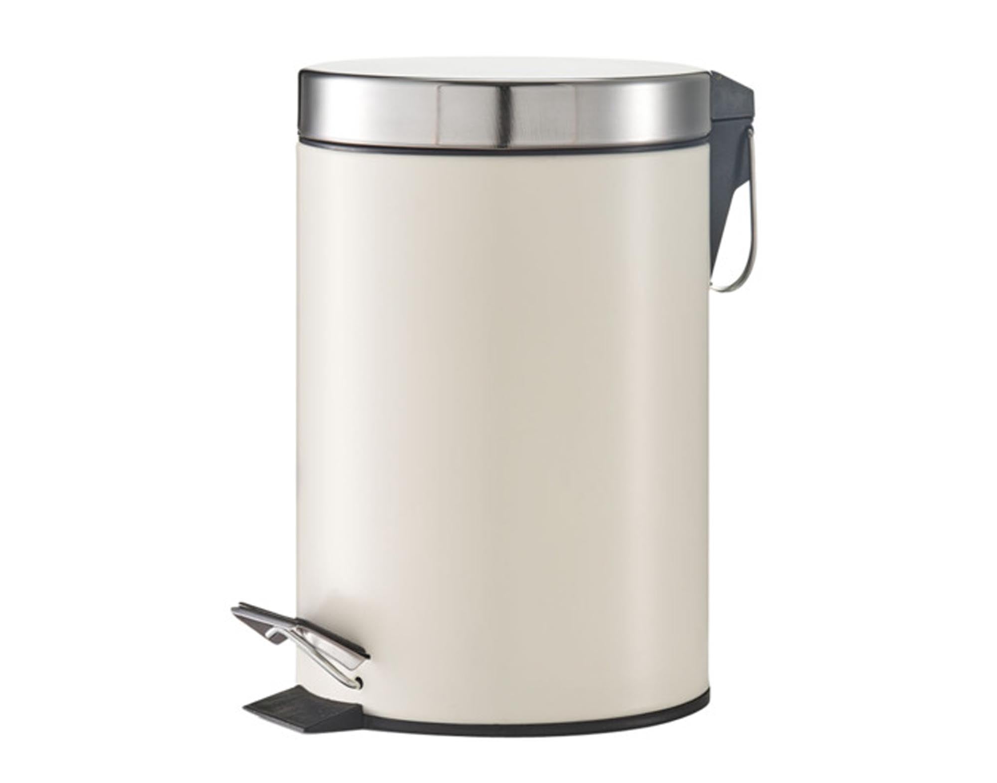 Entdecken Sie den ZELLER Treteimer Metall in creme, 3 l, ideal für Badezimmer und Büros. Hygienisch, langlebig und stilvoll – der perfekte Mülleimer!