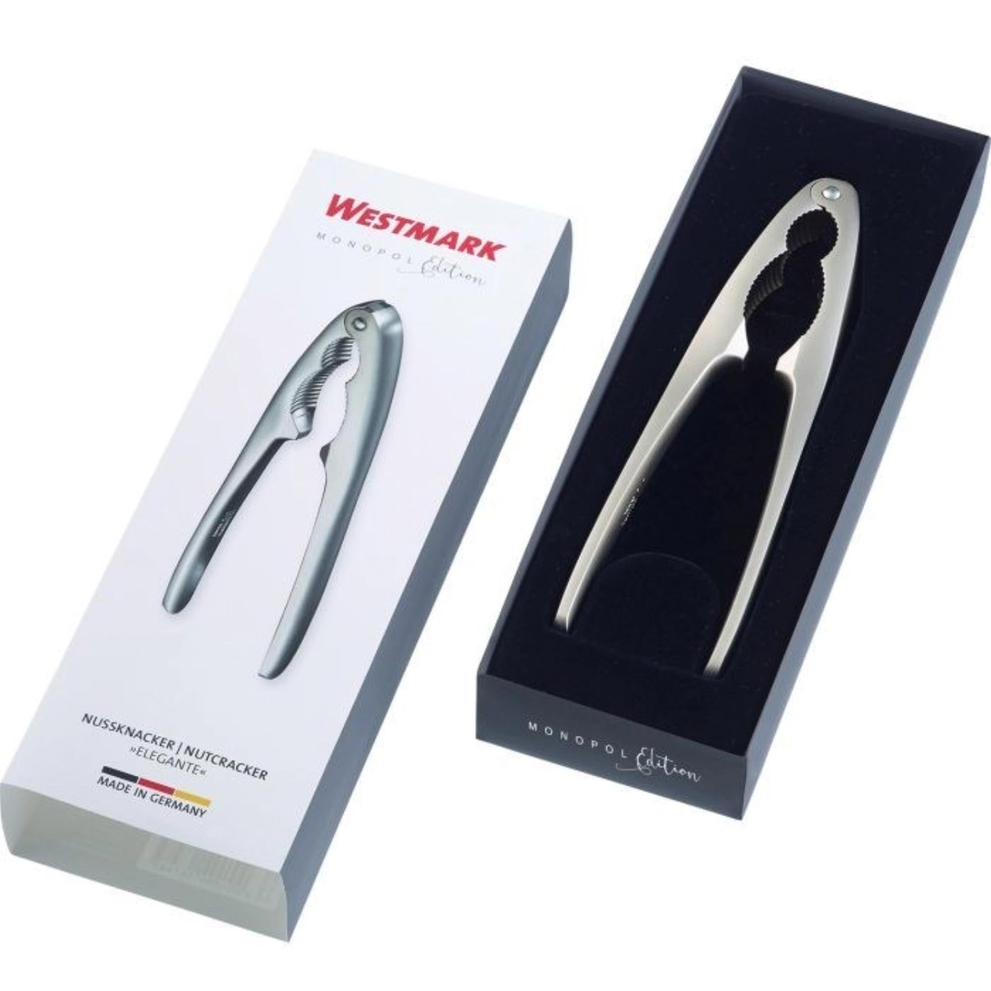 Stilvoller Nussknacker von Westmark, edelmattiert, 18 cm, robust und elegant, perfekt für Nüsse, hochwertig verarbeitet.