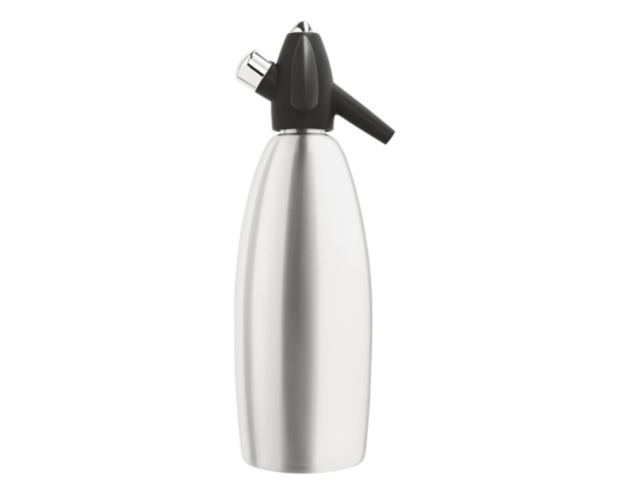 ISI Soda Siphon Inox 1 l von KISAG: Hochwertiger Edelstahl-Siphon für frisches Sprudelwasser, einfach in der Handhabung und nachhaltig.