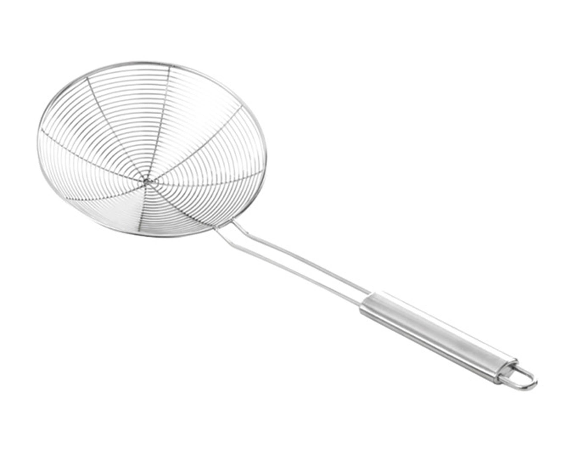 Eleganter Schaumlöffel Inox ø 18 cm von EVA COLLECTION: Hochwertiger Edelstahl, ergonomisch, ideal zum Abschöpfen von Suppen und Saucen.