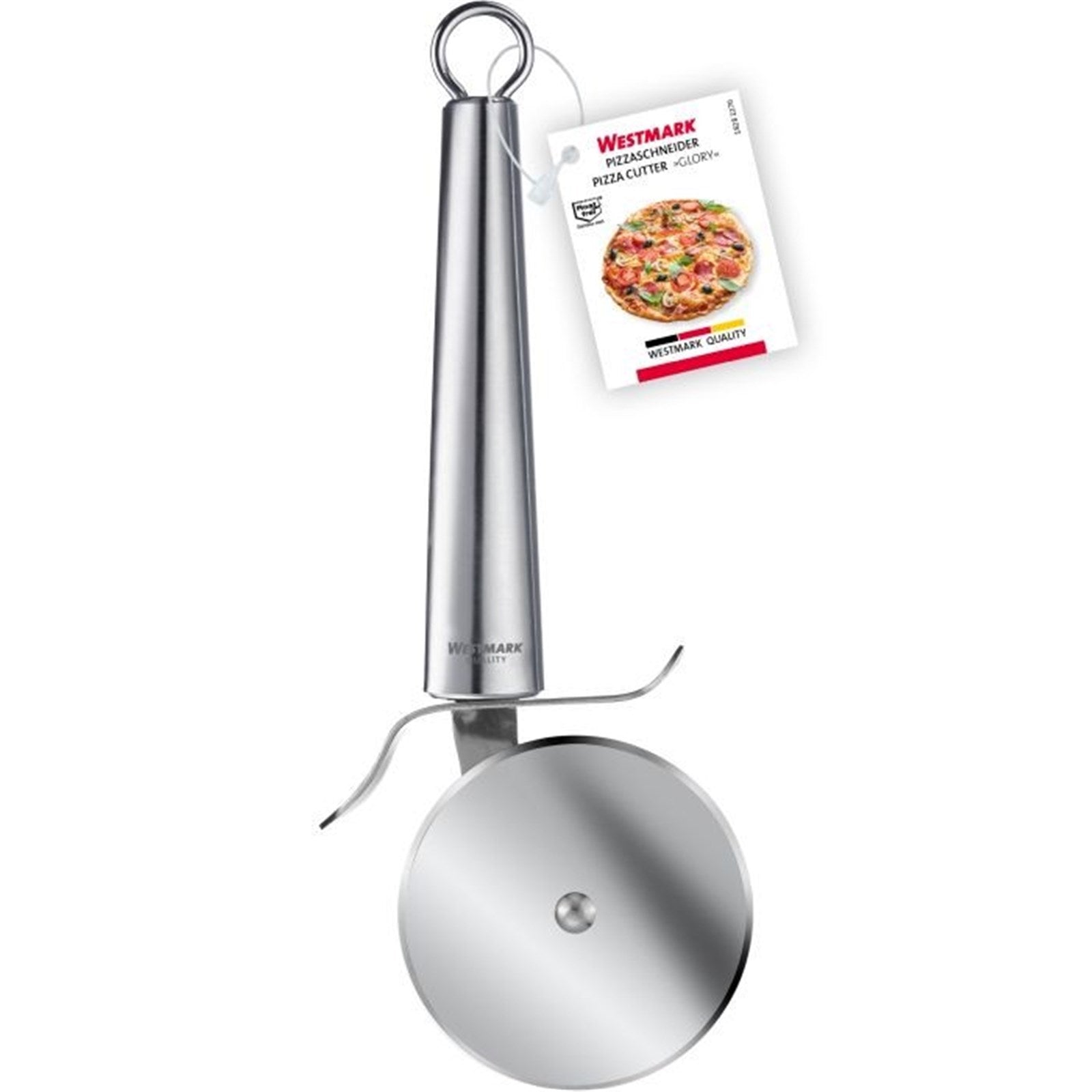 Praktischer Pizzaschneider von Westmark, 21x8x2.5cm, perfekt zum einfachen und präzisen Schneiden von Pizzen, mit komfortablem Griff.