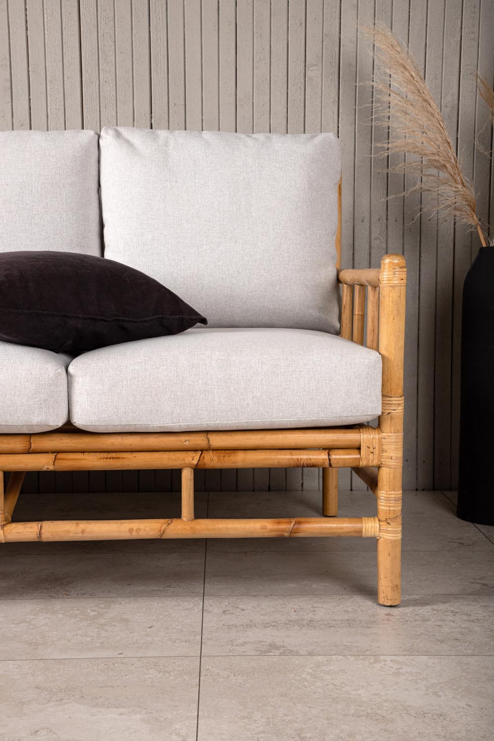 Cone 3er Sofa in Natur präsentiert im Onlineshop von KAQTU Design AG. Lounge Sofa ist von Venture Home