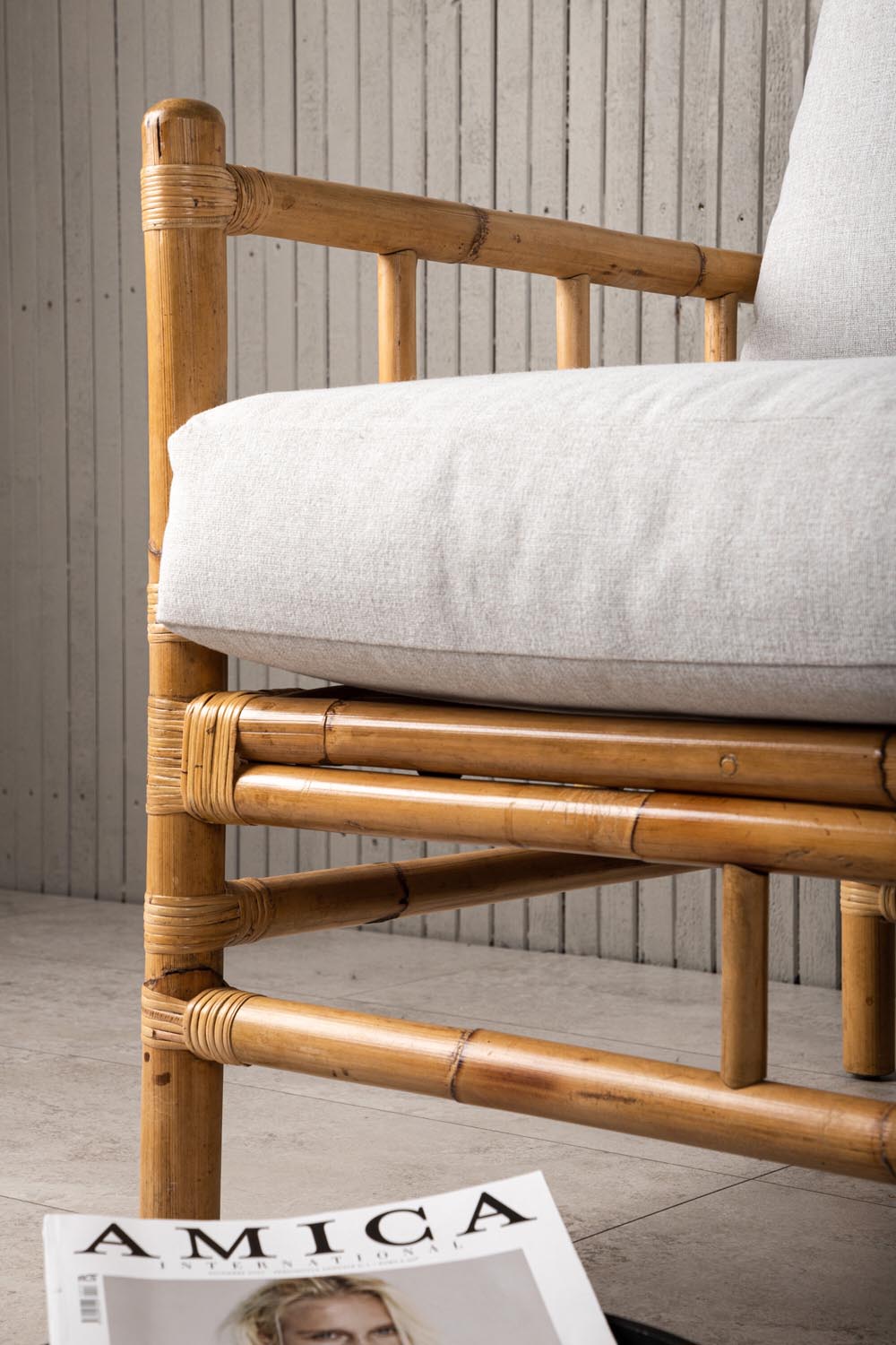 Cone 3er Sofa in Natur präsentiert im Onlineshop von KAQTU Design AG. Lounge Sofa ist von Venture Home