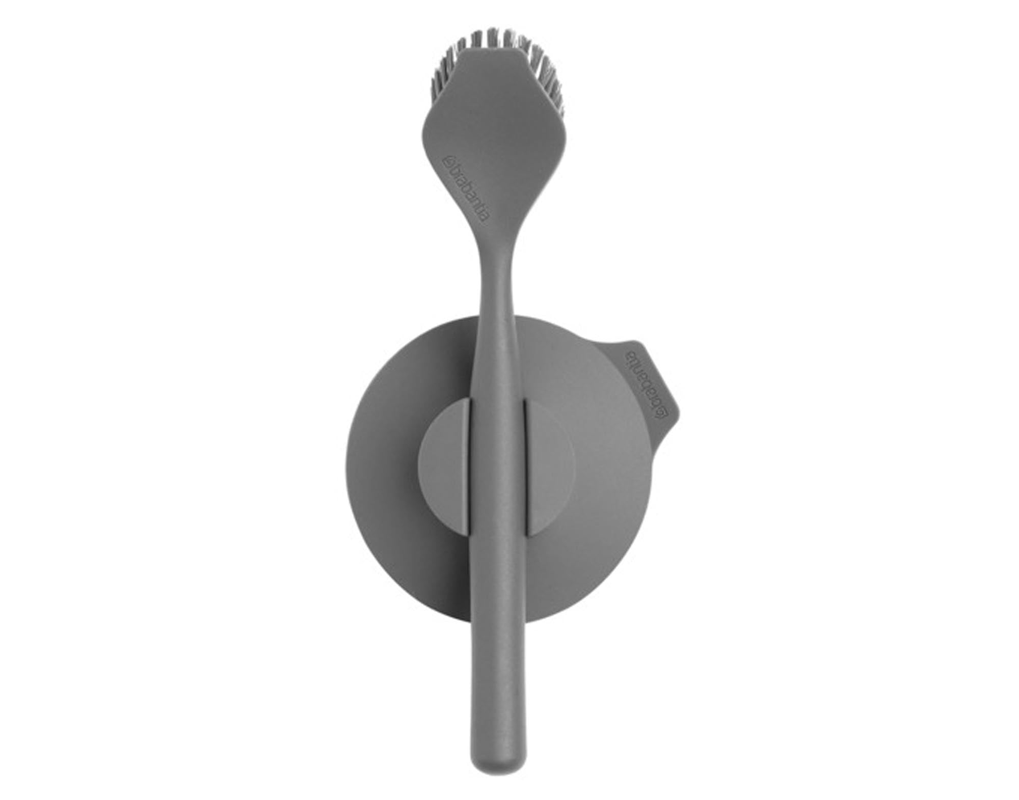 Entdecken Sie die BRABANTIA Abwaschbürste SinkSide in dark grey – funktional, hygienisch und stilvoll für Ihre Küche. Perfekt zum Geschirrspülen!