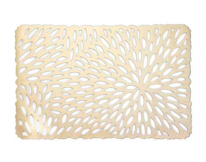 ZELLER Tischset PVC gold 43.5x28.5cm in präsentiert im Onlineshop von KAQTU Design AG. Tischset ist von ZELLER PRESENT