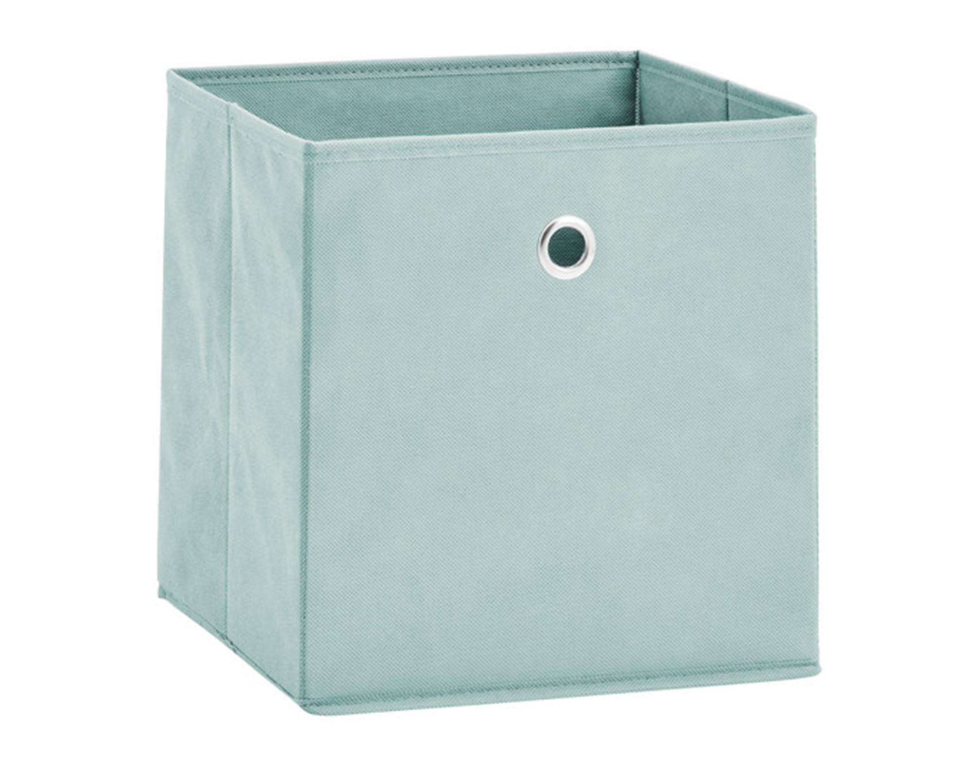 Die ZELLER Aufbewahrungsbox Vlies mint 28x28x28 cm vereint Stil und Funktionalität. Ideal zur Aufbewahrung von Spielzeug, Kleidung und mehr.