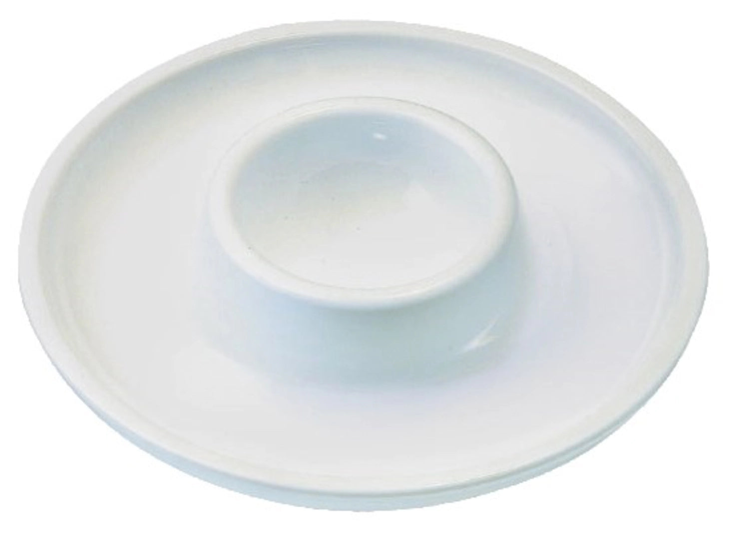Drei elegante Eierbecher aus hochwertigem Porzellan in Weiß, ideal für ein stilvolles Frühstück. Maße: D10.5x2cm, perfekt für jedes Eiergericht.