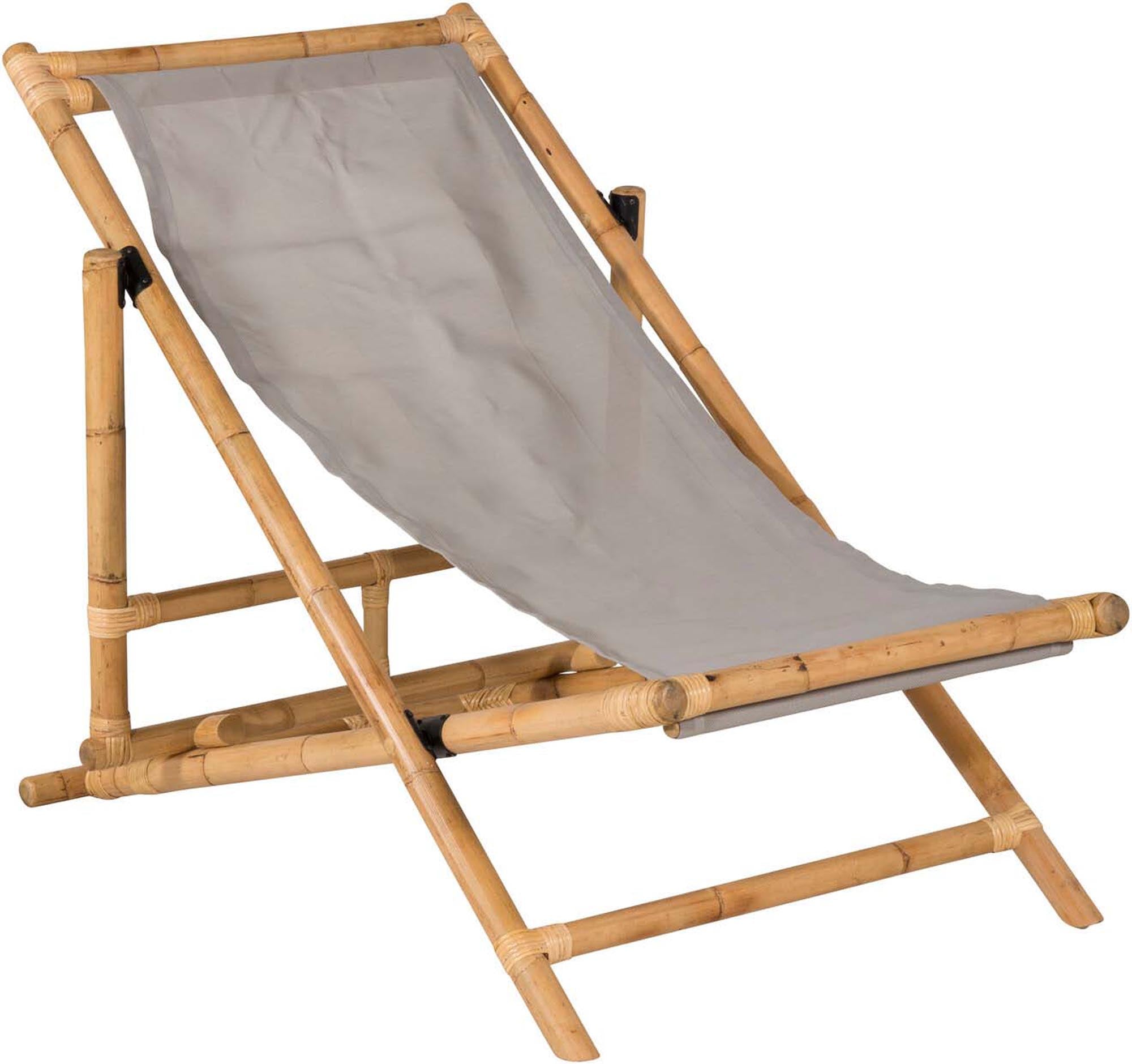 Cane Lounger klappbar in Natur präsentiert im Onlineshop von KAQTU Design AG. Liegestuhl ist von Venture Home