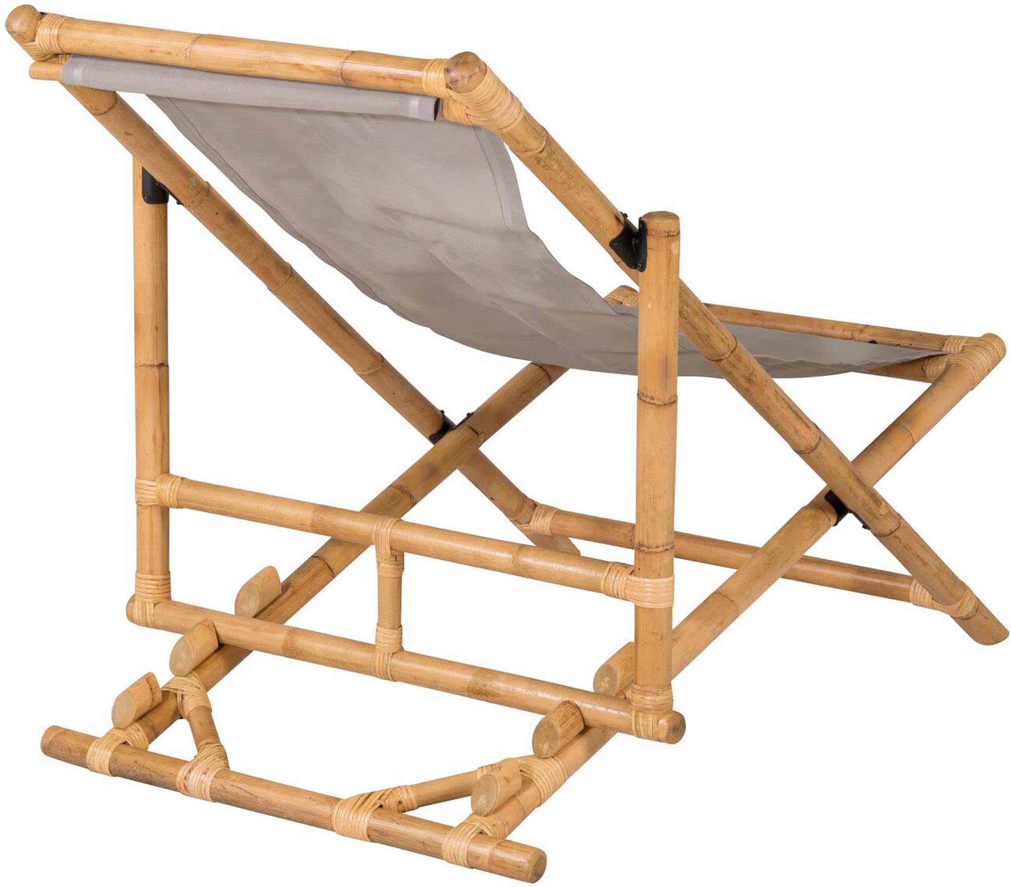Cane Lounger klappbar in Natur präsentiert im Onlineshop von KAQTU Design AG. Liegestuhl ist von Venture Home