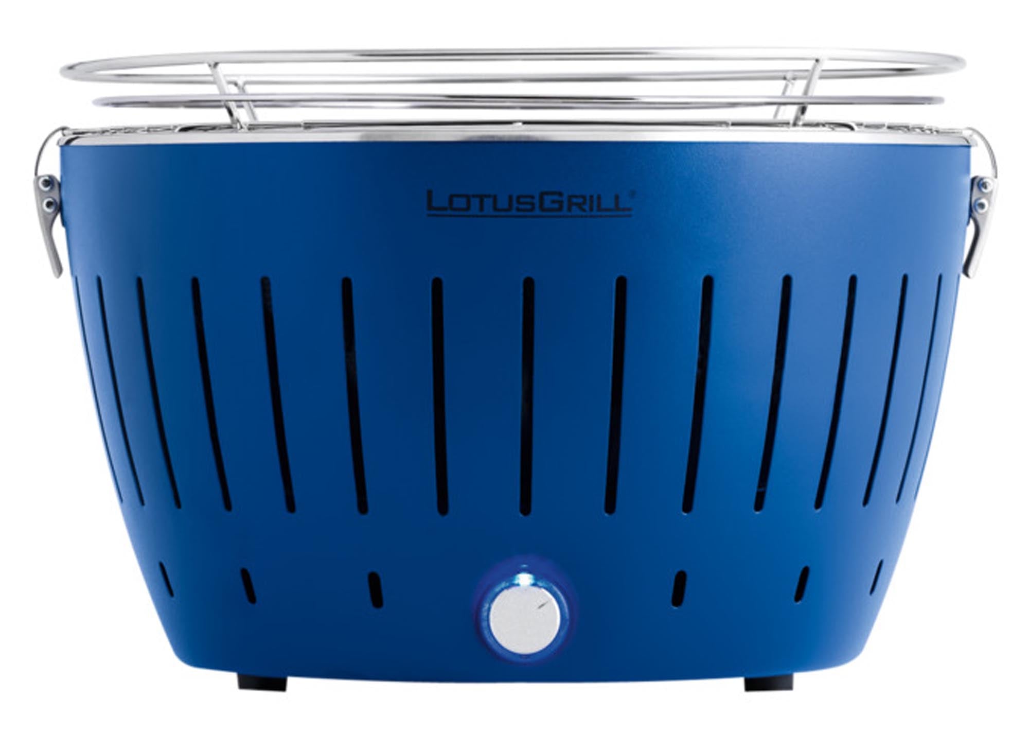 Erleben Sie mit dem Holzkohletischgrill Original von LOTUS GRILL (ø 32 cm) müheloses Grillvergnügen – ideal für unterwegs und rauchfreies Grillen!