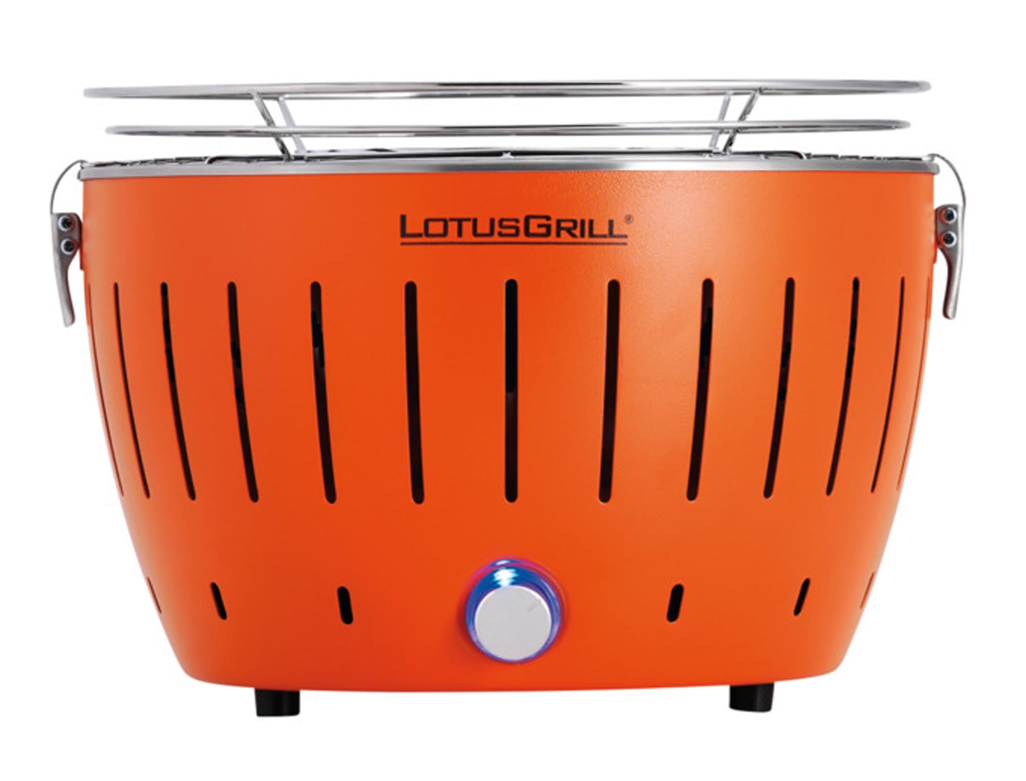 Entdecken Sie den Holzkohletischgrill Small von LOTUS GRILL (ø 29 cm) – rauchfreies Grillen, ideal für kleine Grillpartys und unterwegs!
