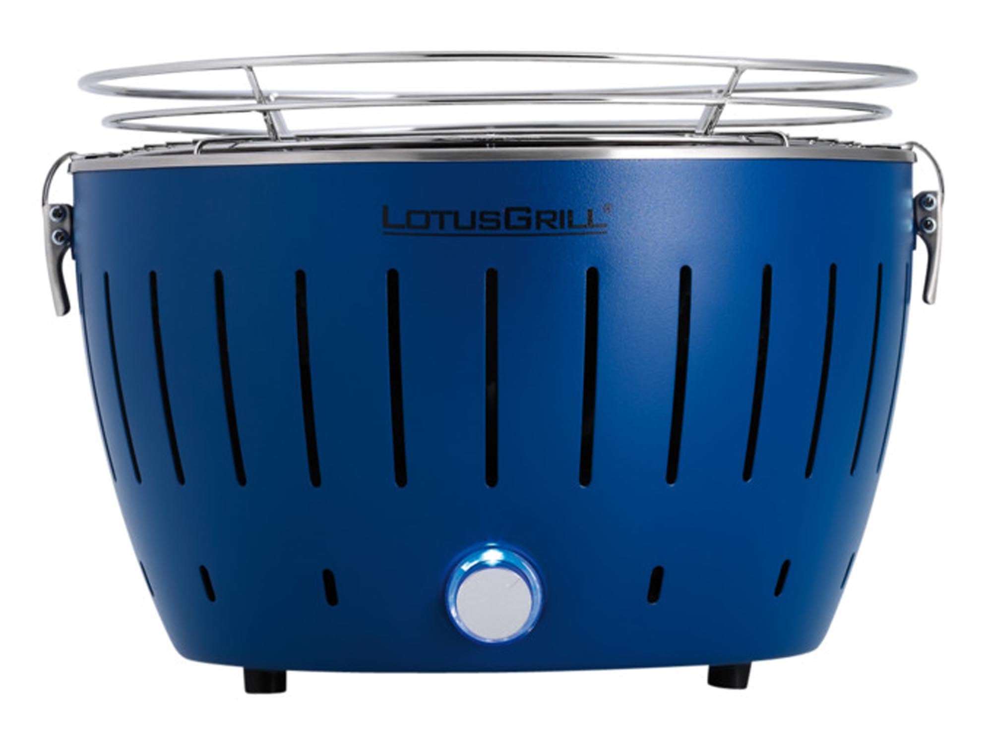 Erleben Sie den kompakten Holzkohletischgrill Small von LOTUS GRILL (ø 29 cm) – perfekt für rauchfreies Grillen und unvergessliche Momente im Freien!