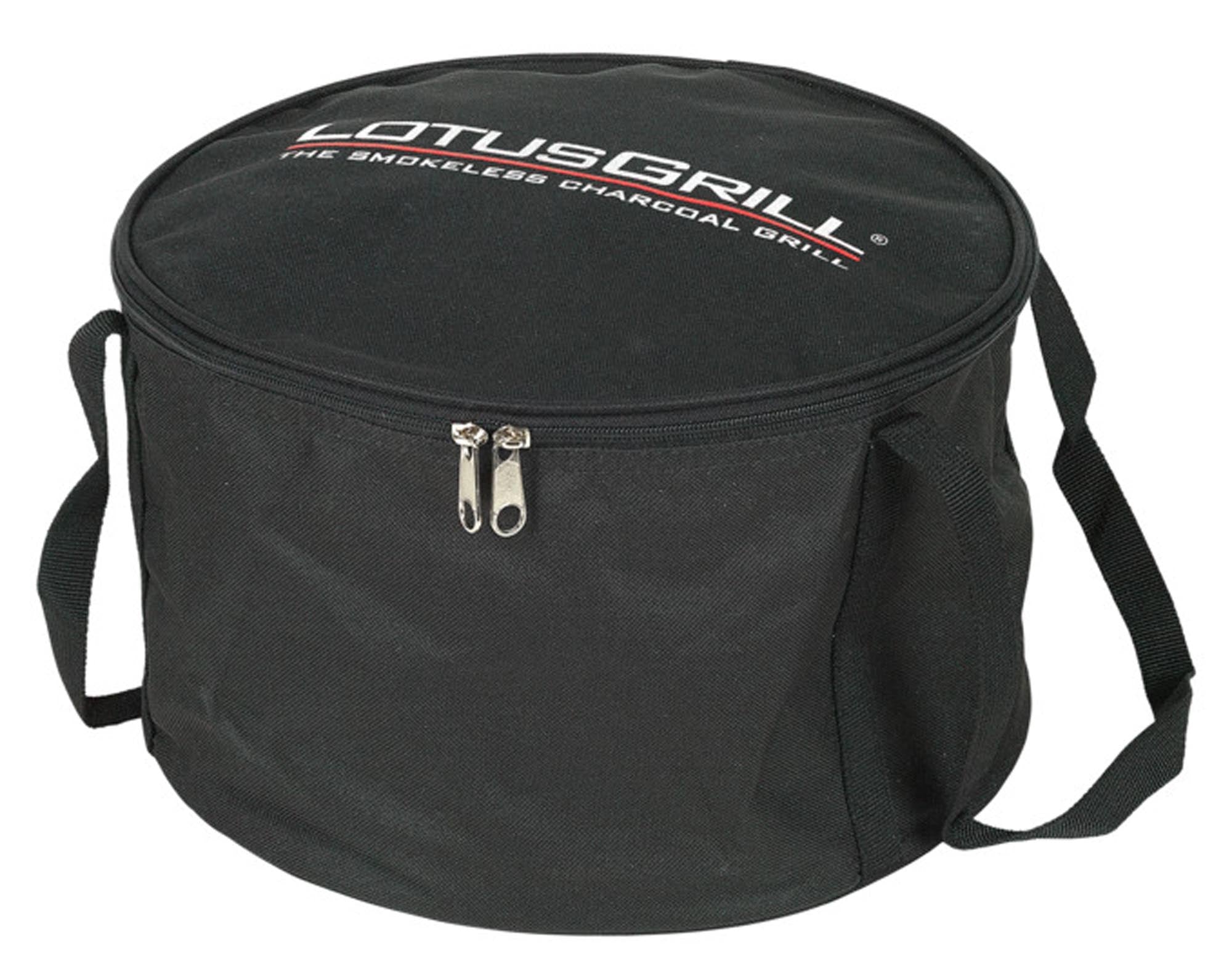 Entdecken Sie die LOTUSGRILL Tasche zu Small – robust, wasserabweisend und ideal für den sicheren Transport Ihres Holzkohlegrills.