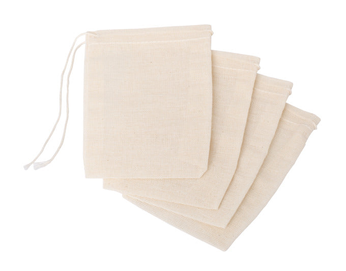 REDECKER Gewürzbeutel Baumwolle 4 Stück 7x10 cm in präsentiert im Onlineshop von KAQTU Design AG. Küchenhelfer ist von REDECKER