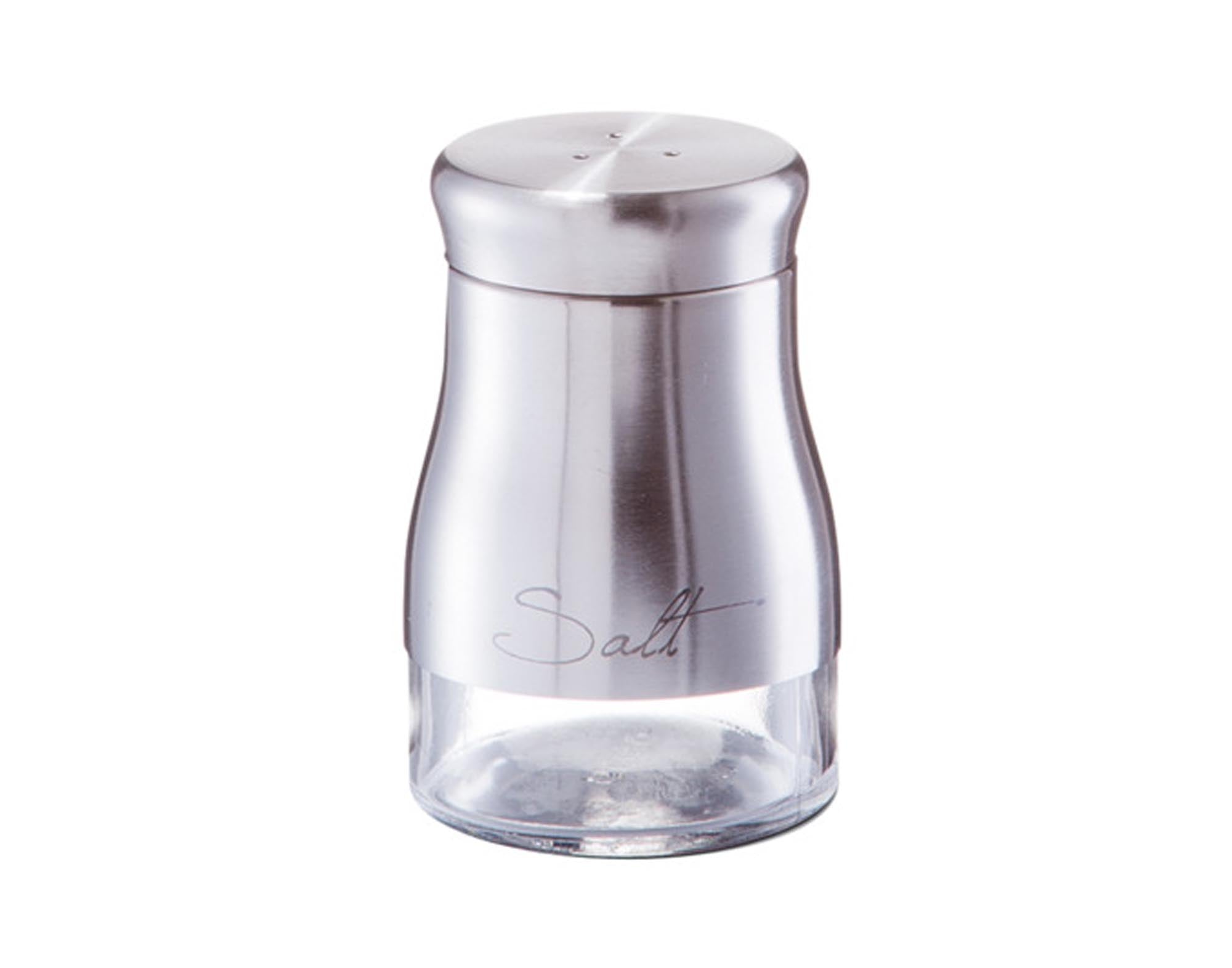 Eleganter ZELLER Salzstreuer Salt Inox aus rostfreiem Edelstahl (ø 6x9.5 cm) für stilvolle Tischdekoration und präzise Salzdosierung.