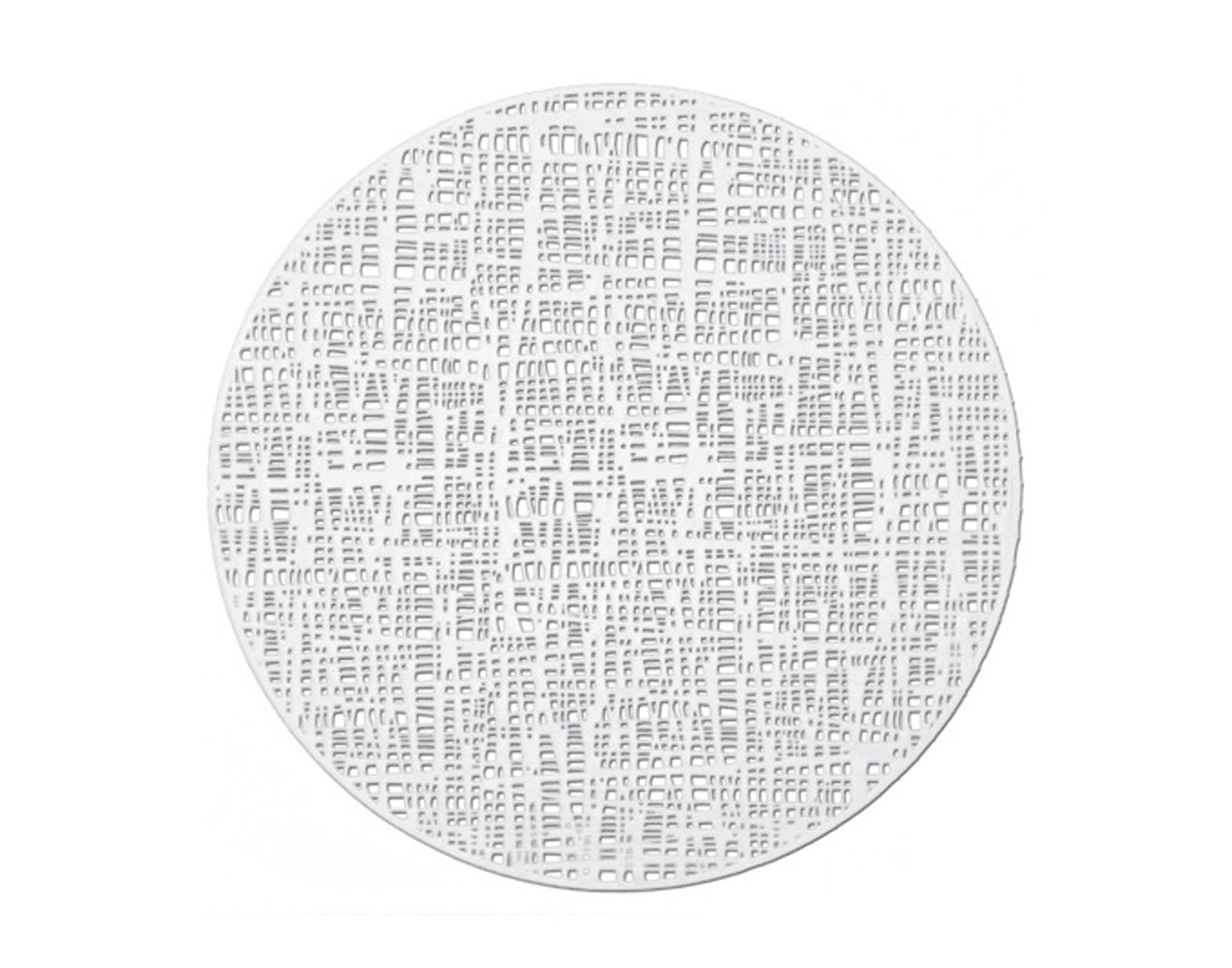 Entdecken Sie das ZELLER Tischset Scribble in Weiß (ø 38 cm) – modern, rutschfest und pflegeleicht. Perfekt für jeden Esstisch!