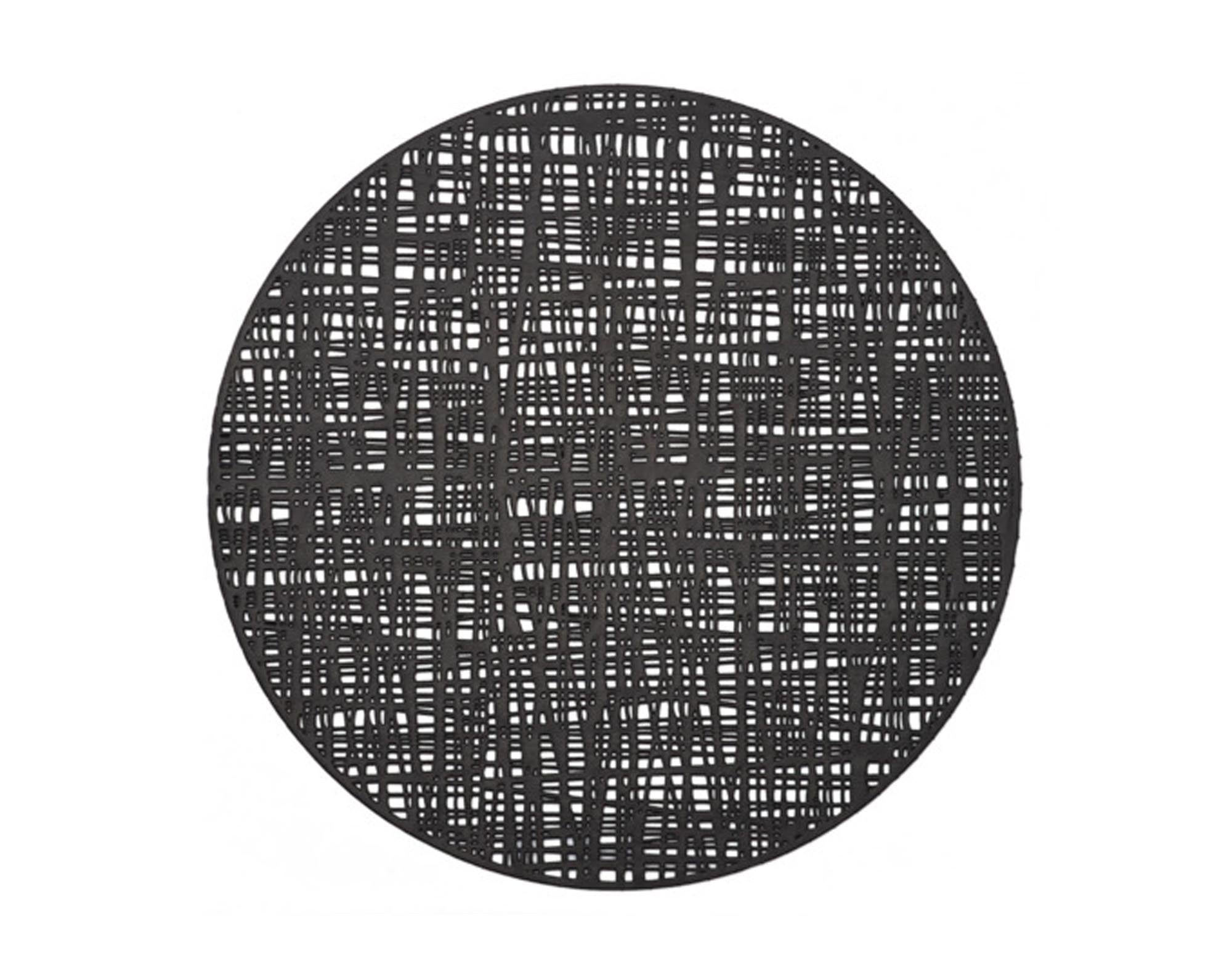 Entdecken Sie das ZELLER Tischset Scribble in Schwarz (ø 38 cm) – modern, rutschfest und pflegeleicht. Perfekt für jeden Esstisch!
