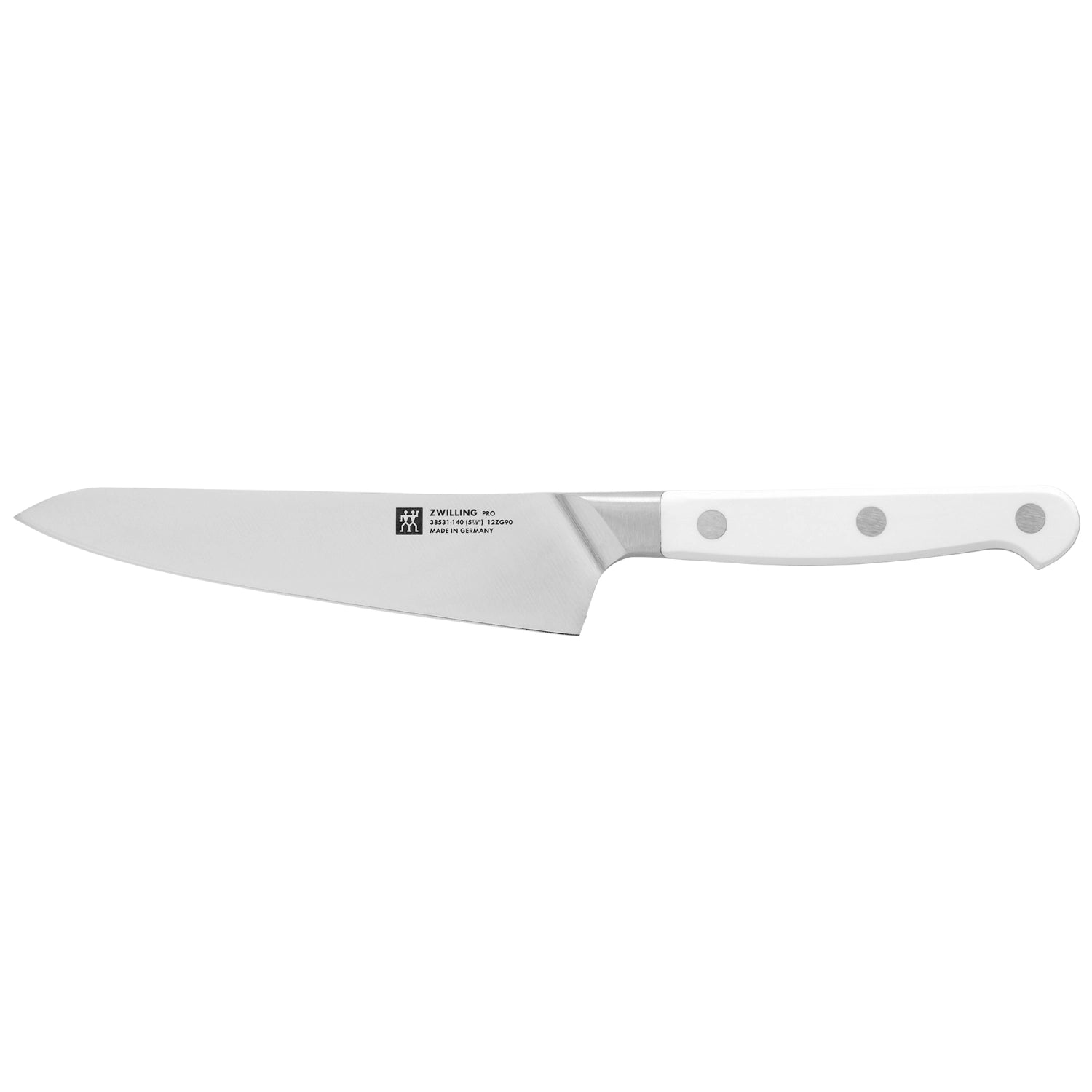 Hochwertiges 140mm Kochmesser Pro le blanc von Zwilling Kitchen, perfekt für feine Schneidarbeiten und vielseitige Küchenanwendungen.