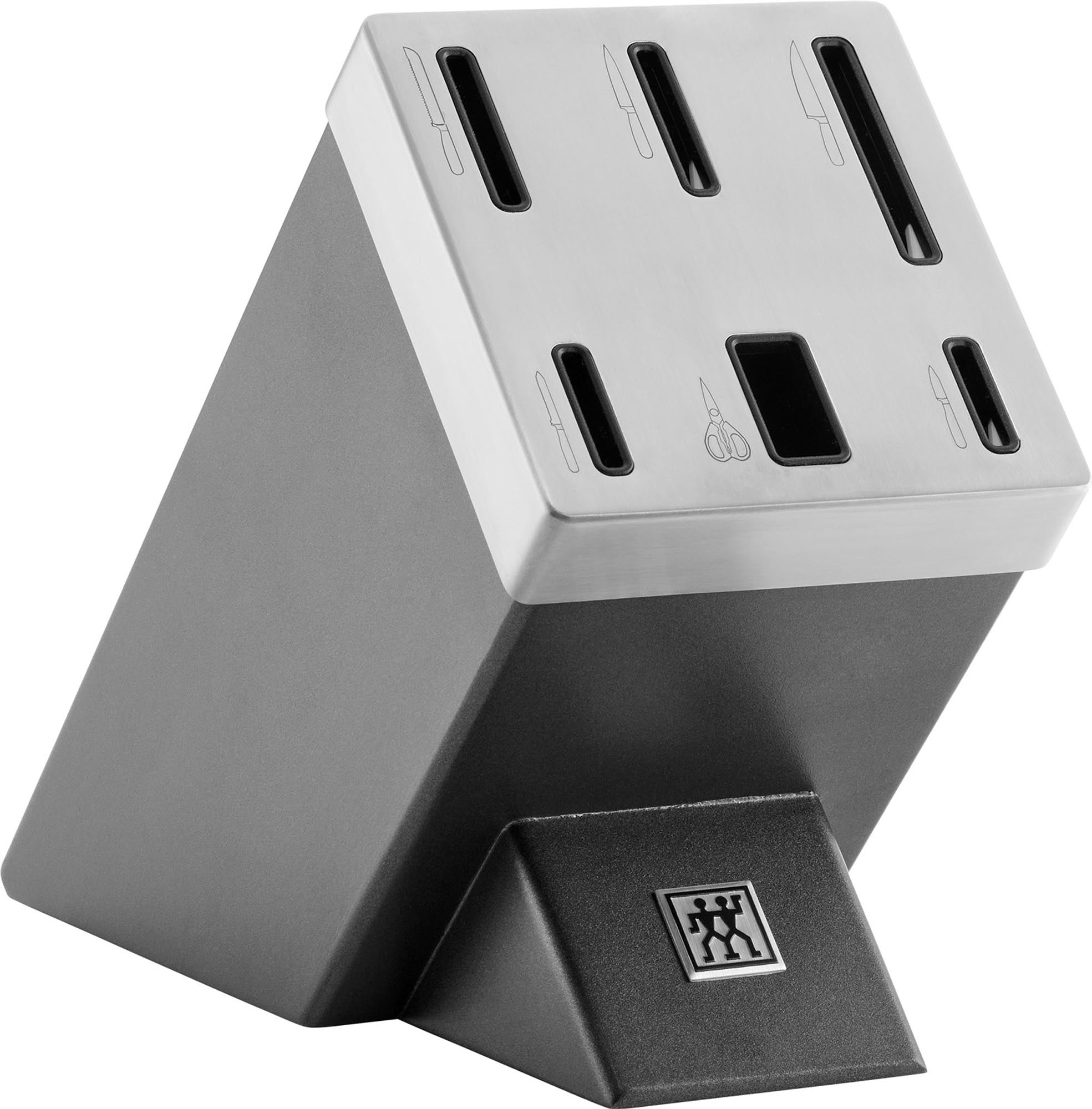 Entdecken Sie den Pro le blanc Messerblock von Zwilling: 7 hochwertige Küchenmesser in einem eleganten Holzblock. Ideal für präzises Schneiden.