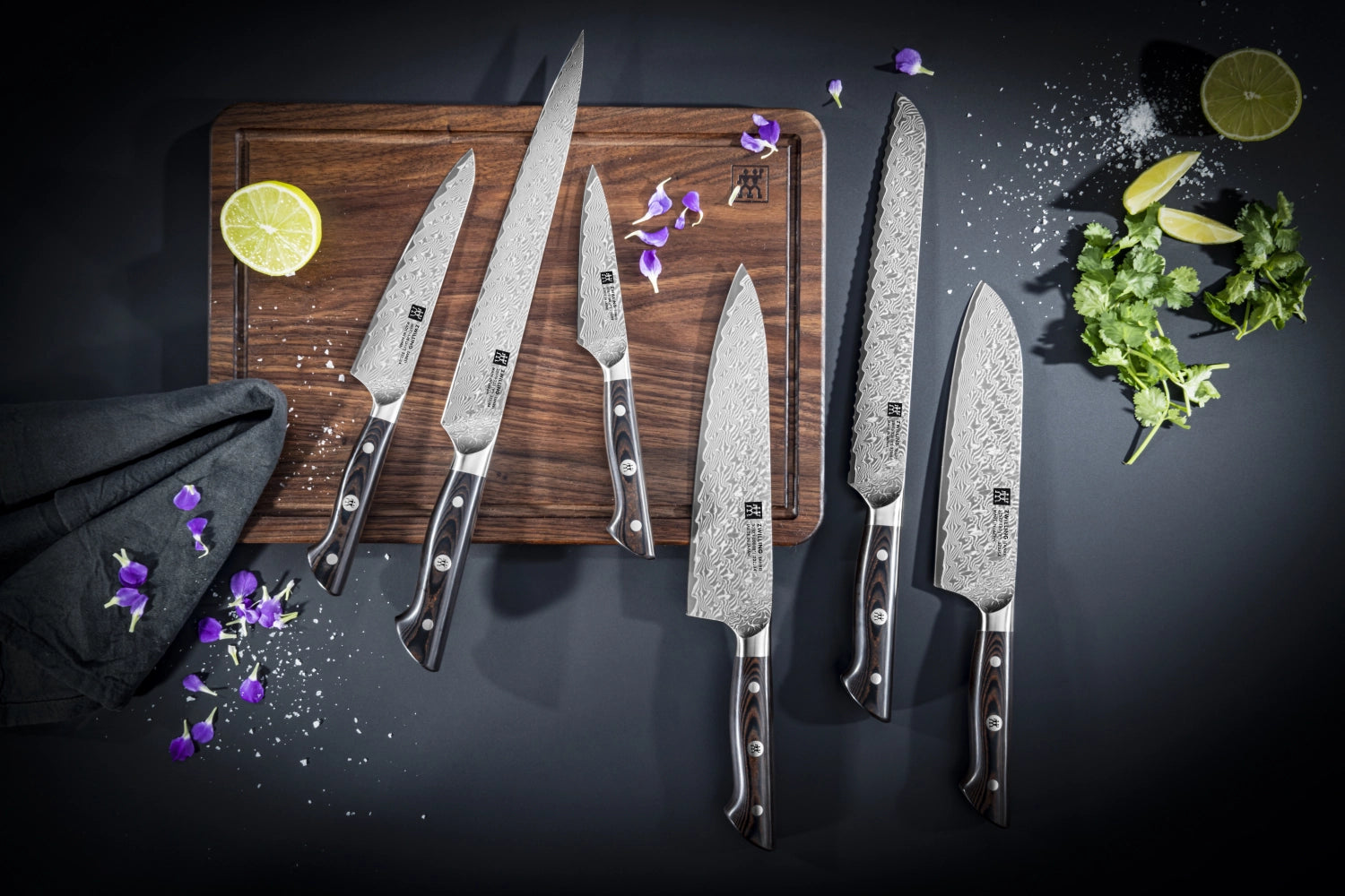 Hochwertiges Tanrei Brotmesser von Zwilling Kitchen mit 230 mm Klinge, ideal für präzises Schneiden von Brot und Brötchen.