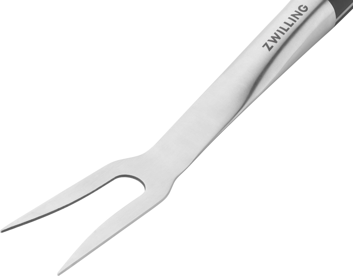 Erleben Sie die BBQ+ Fleischgabel von Zwilling Kitchen – 41 cm aus robustem Edelstahl, ergonomisch gestaltet für müheloses Grillen und perfekte Handhabung.