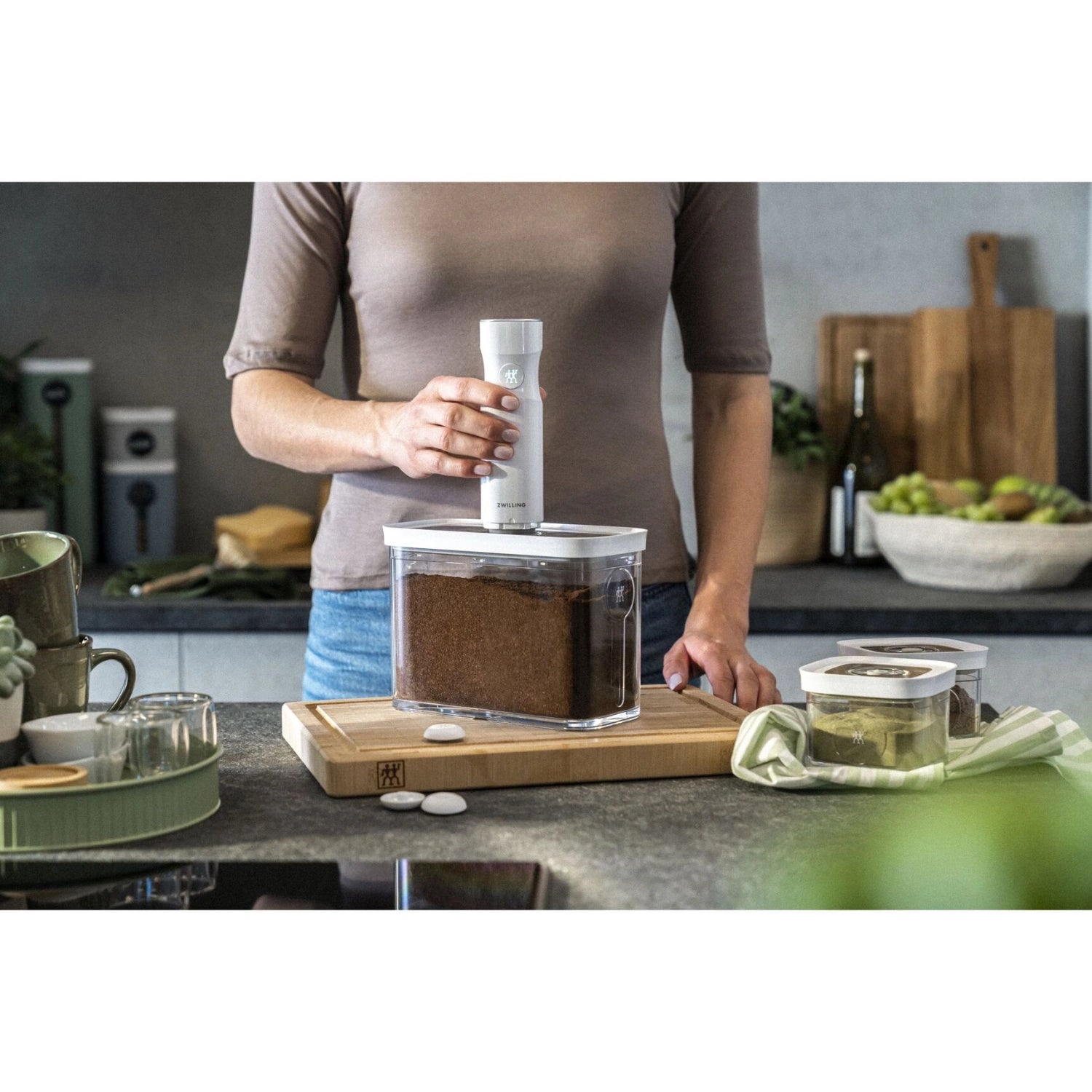 Cube Box 2M, 15.2x21.4x10.7cm, 1.8l, Transparent-weiss