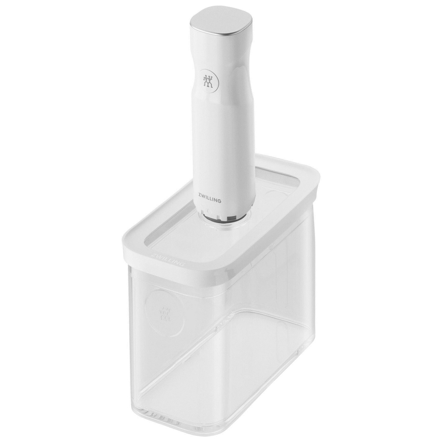 Praktische Cube Box 3M von Zwilling, 2.9l, transparent-weiß, ideal zur luftdichten Lagerung und Frischhaltung von Lebensmitteln.