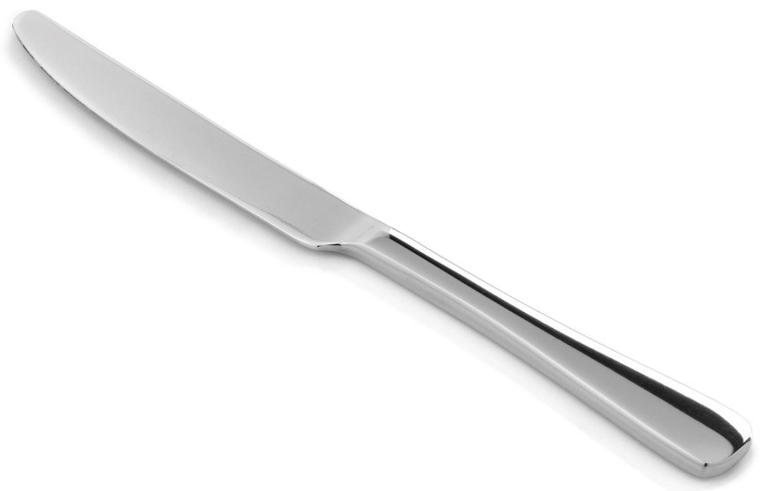 Elegantes Buttermesser aus poliertem Edelstahl, ideal für das mühelose Servieren von Butter und Aufstrichen bei festlichen Anlässen.