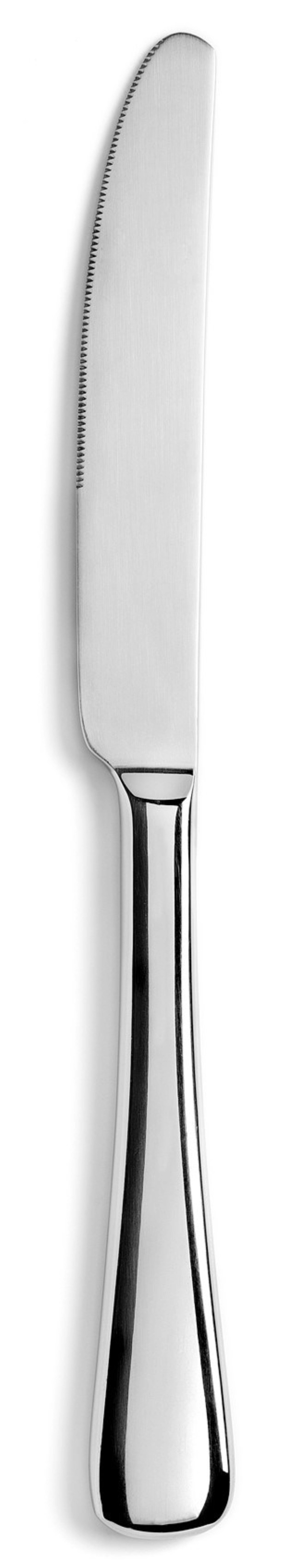Elegantes Tafelmesser aus glänzendem Edelstahl der Arles-Kollektion von Revol, perfekt für stilvolle Anlässe und den täglichen Einsatz.