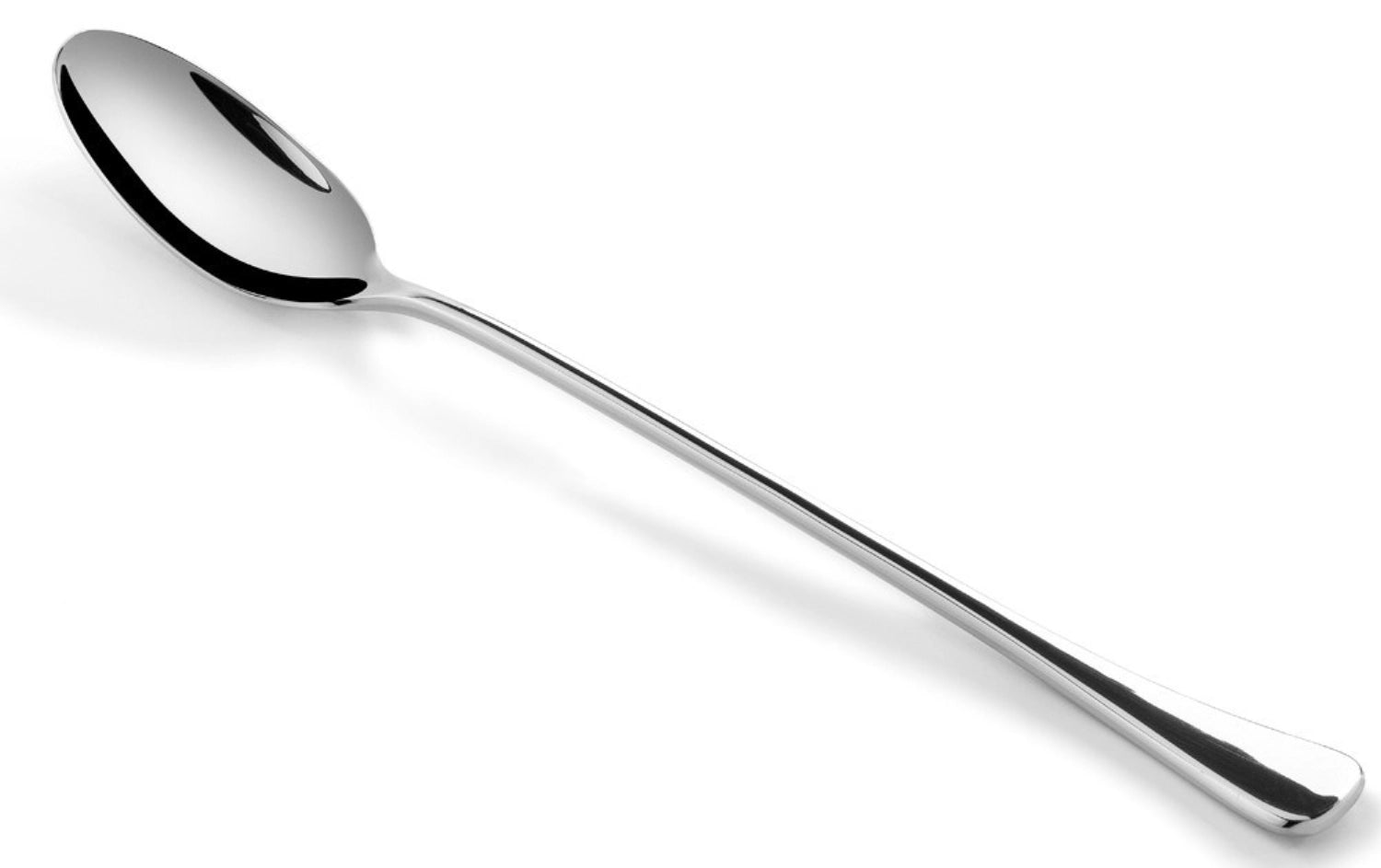 Eleganter Cocktail- und Eislöffel aus poliertem Edelstahl von Revol, ideal für die stilvolle Präsentation von Getränken und Desserts.
