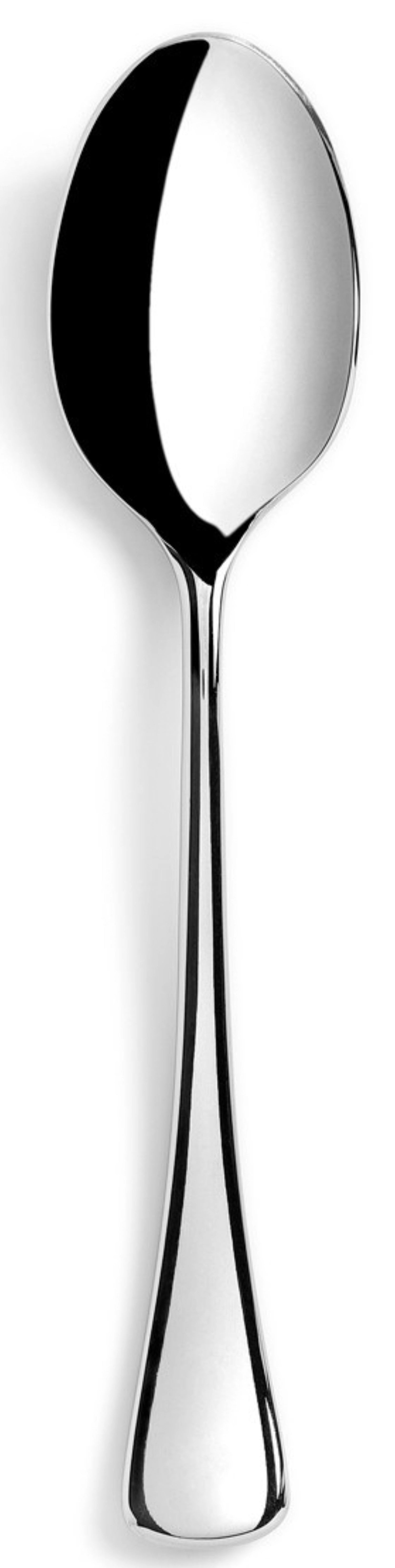 Eleganter Arles Dessertlöffel aus glänzendem Edelstahl von Revol. Ideal für Desserts, pflegeleicht und stilvoll für jeden Anlass.