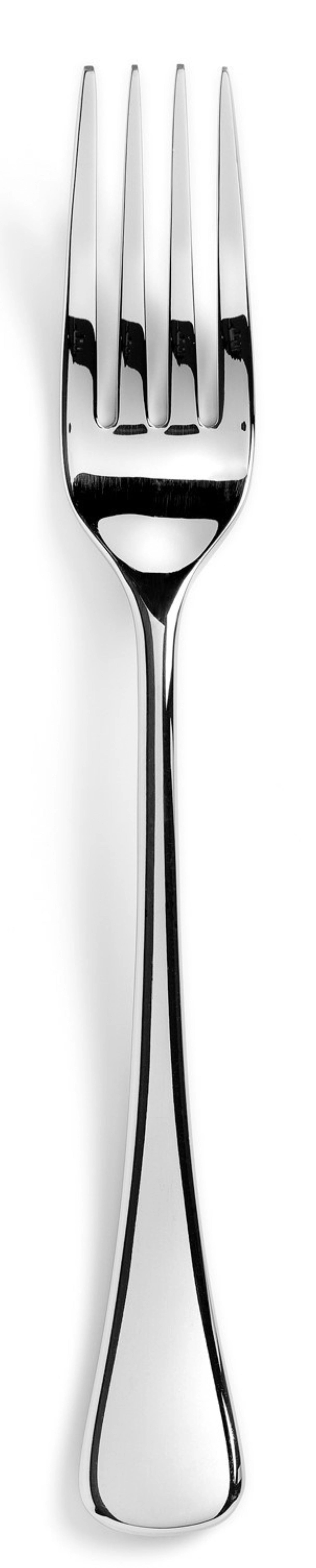 Elegante Arles Tischgabel aus glänzendem Edelstahl von Revol, perfekt für stilvolle Anlässe und den täglichen Genuss.