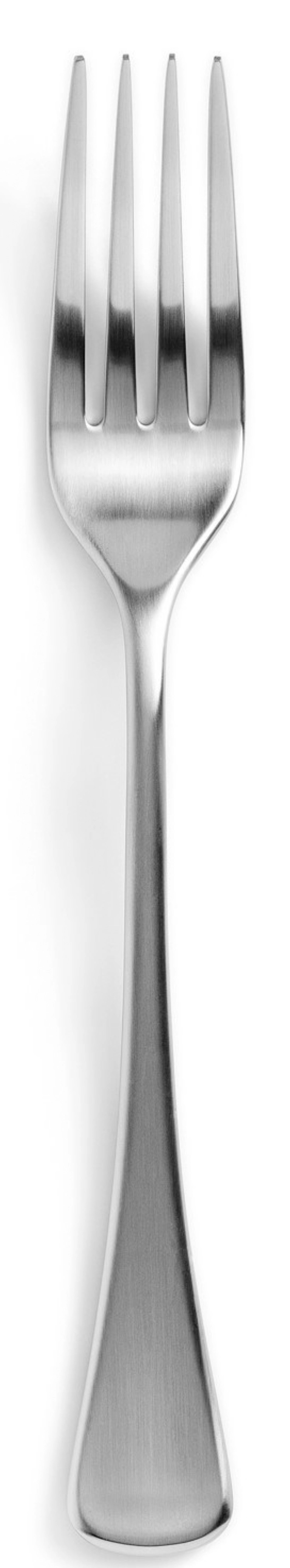 Elegante Arles Tischgabel aus mattiertem Edelstahl von Revol, perfekt für stilvolle Anlässe und den täglichen Einsatz.